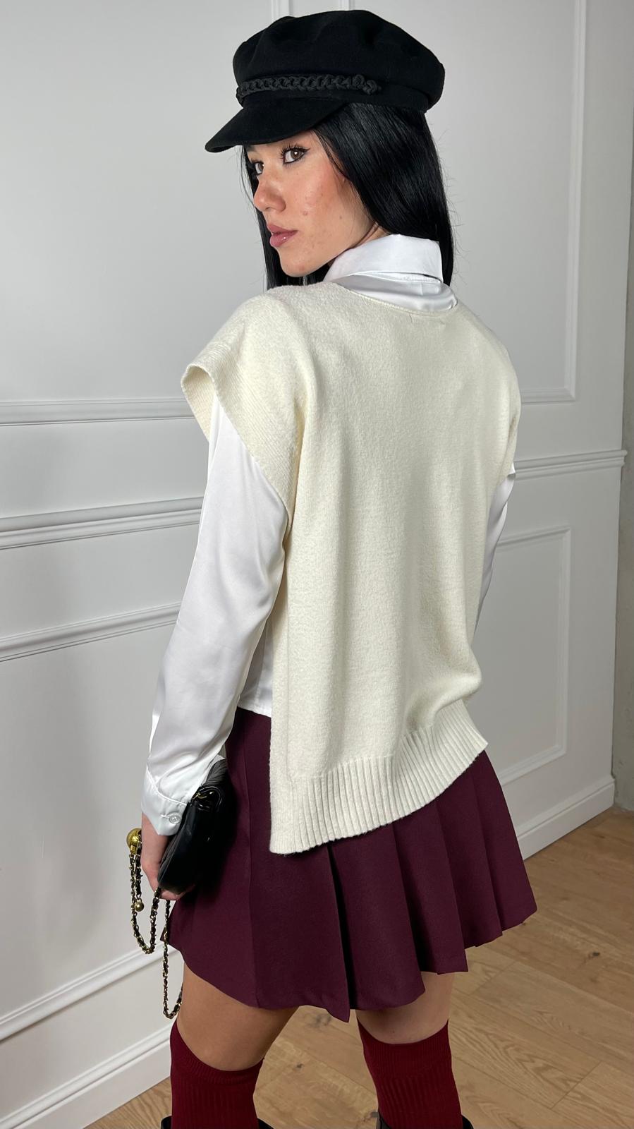 Gilet con spacchi laterali