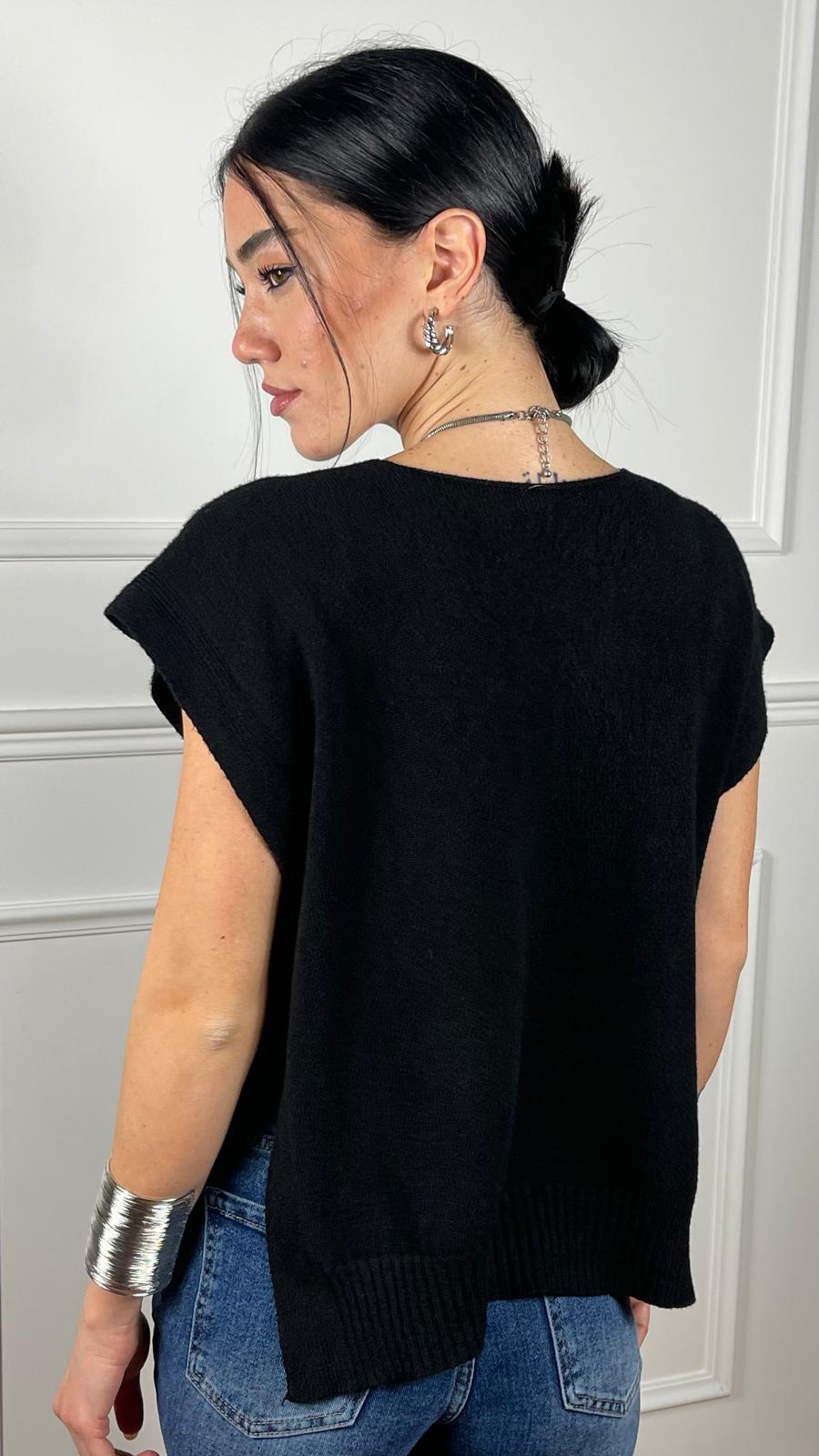 Gilet con spacchi laterali