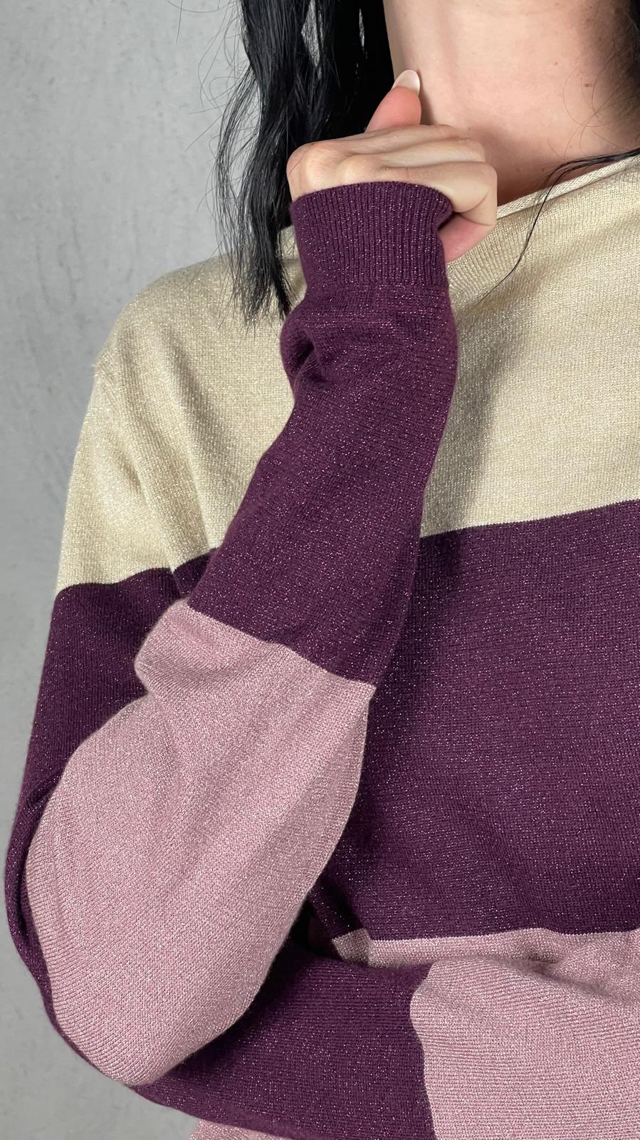Pullover Striped lurex