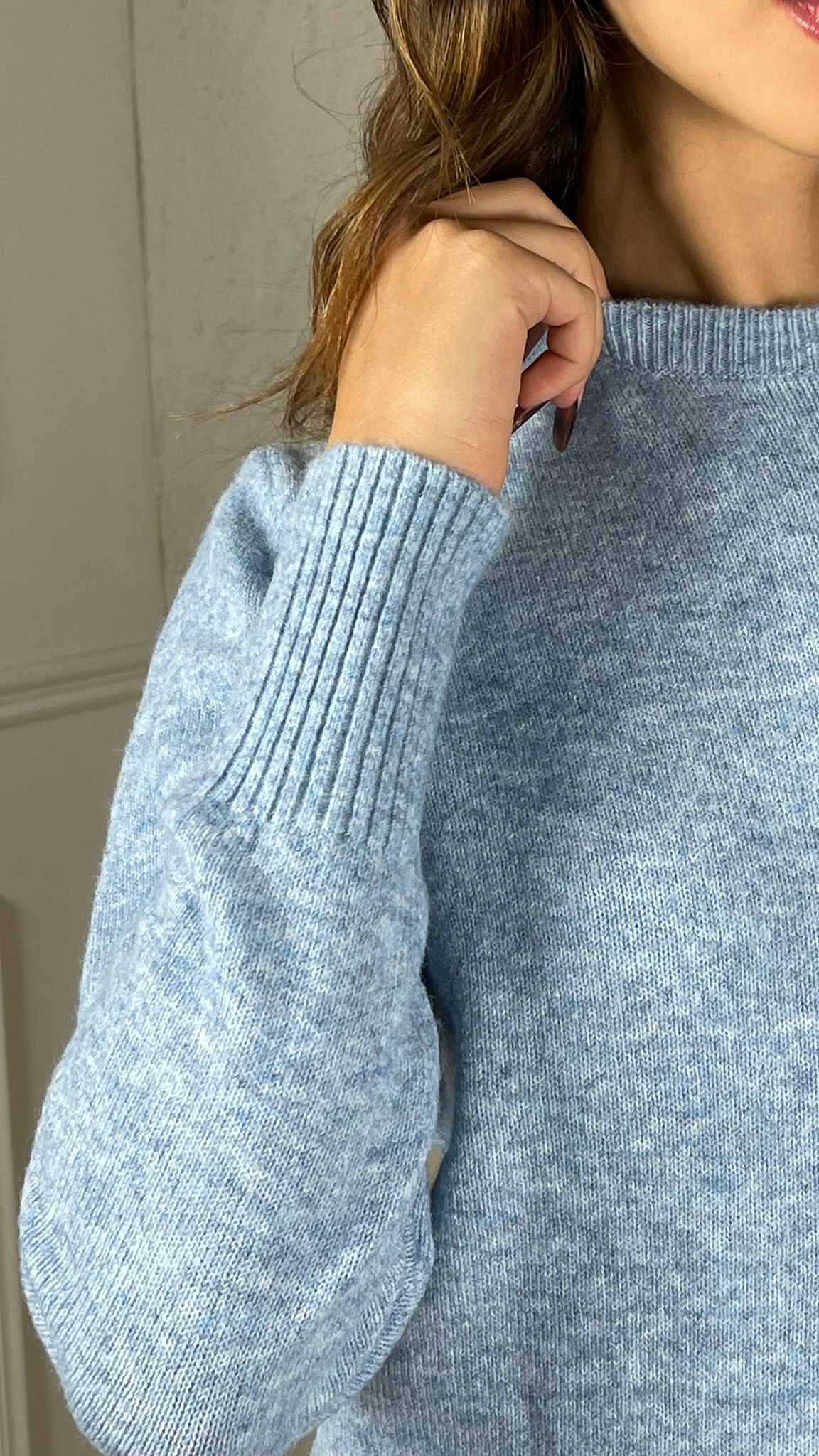 Maglia charms cuore|Colore:Azzurro