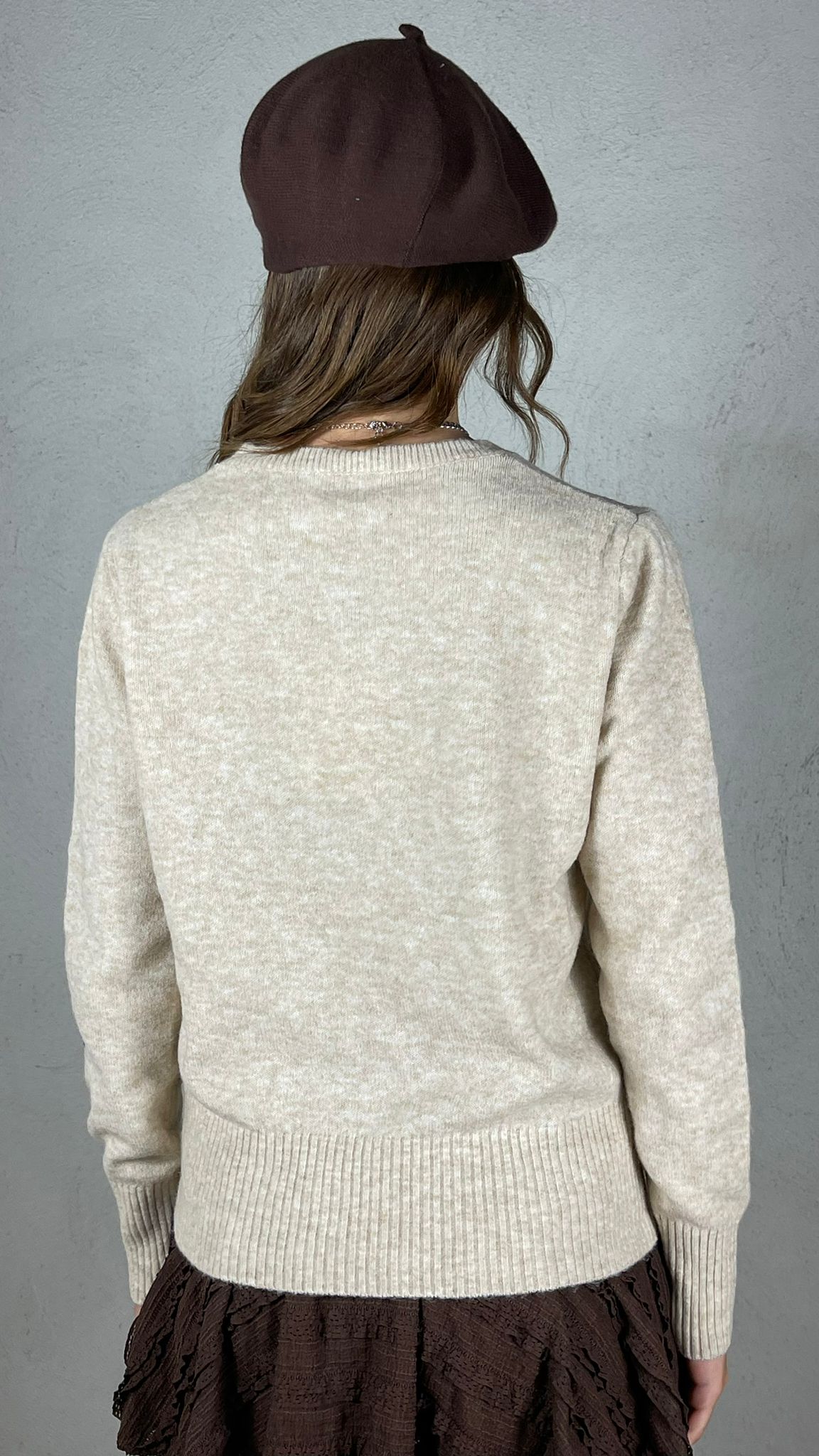 Maglia charms cuore|Colore:Kaki