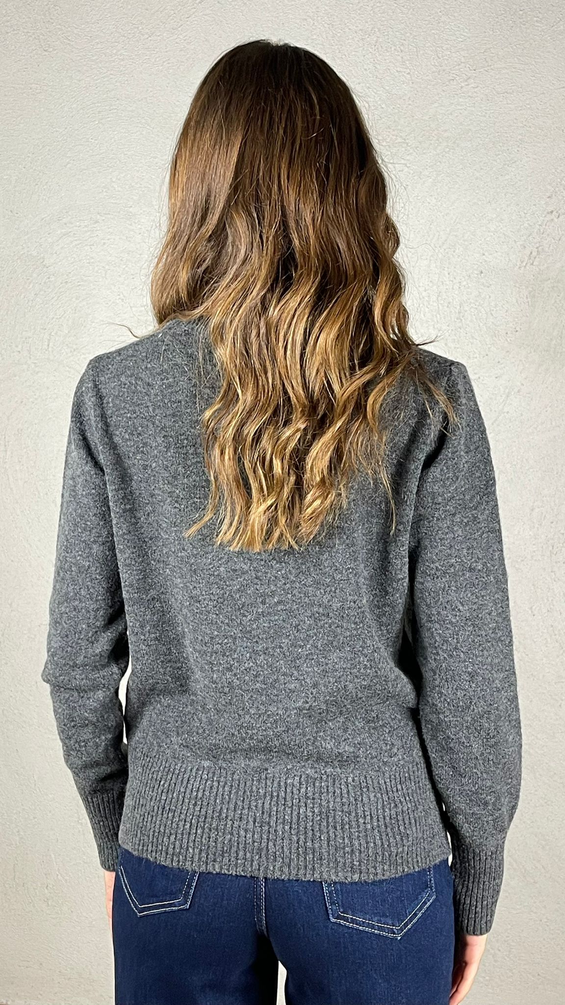 Maglia charms cuore|Colore:Grigio scuro