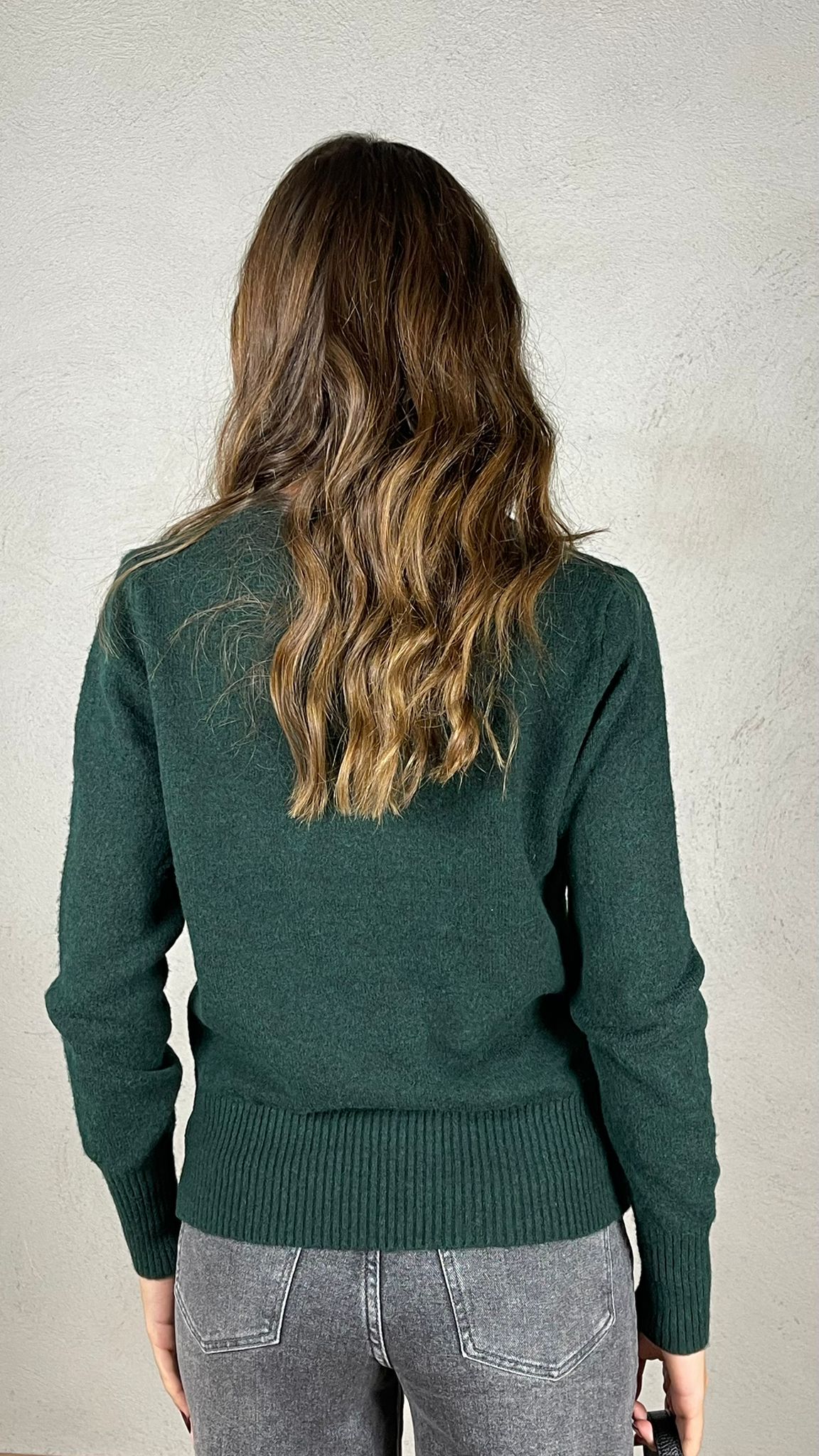 Maglia charms cuore|Colore:Verde scuro