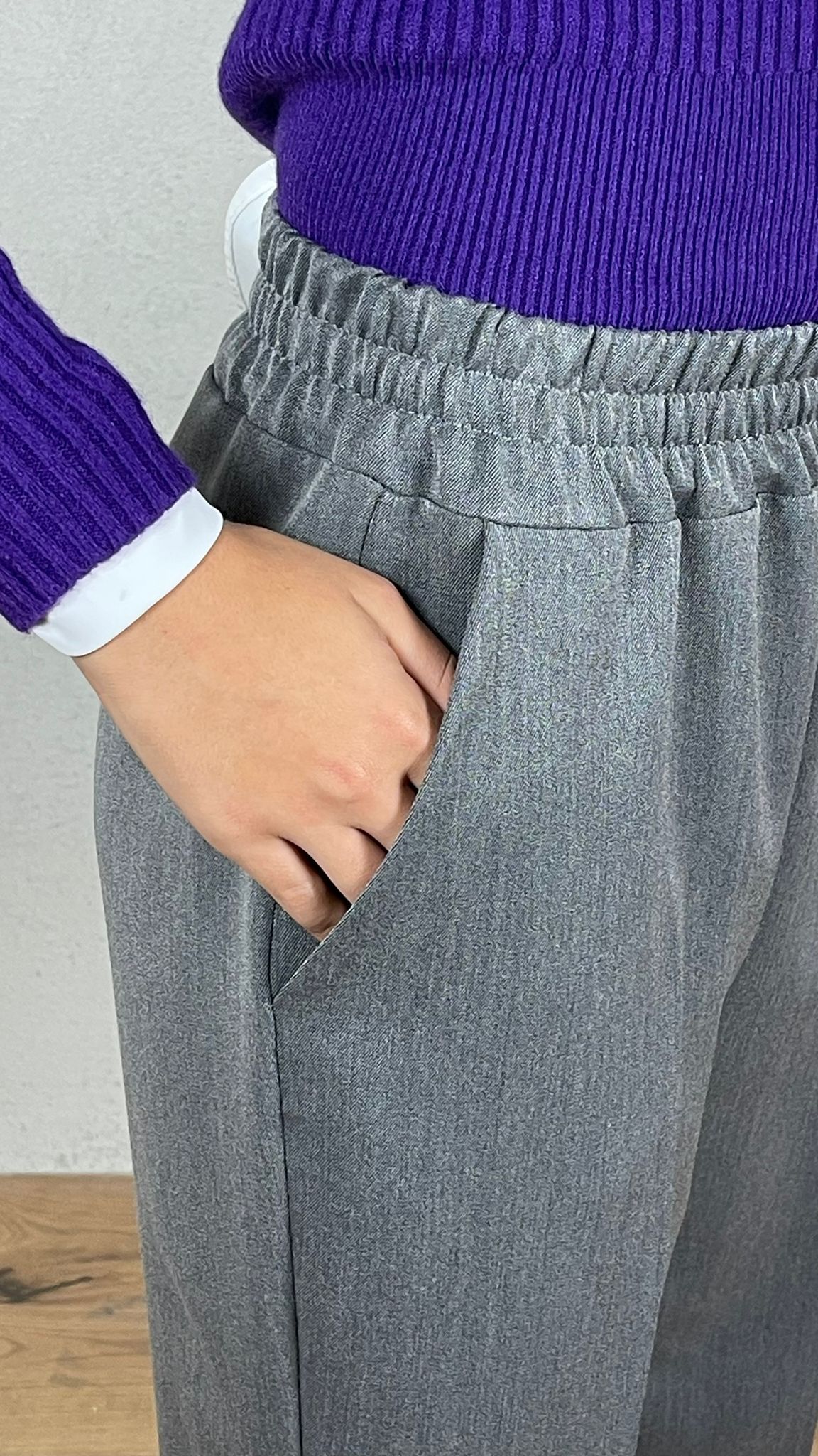 Pantalone con elastico in vita - Candida.it