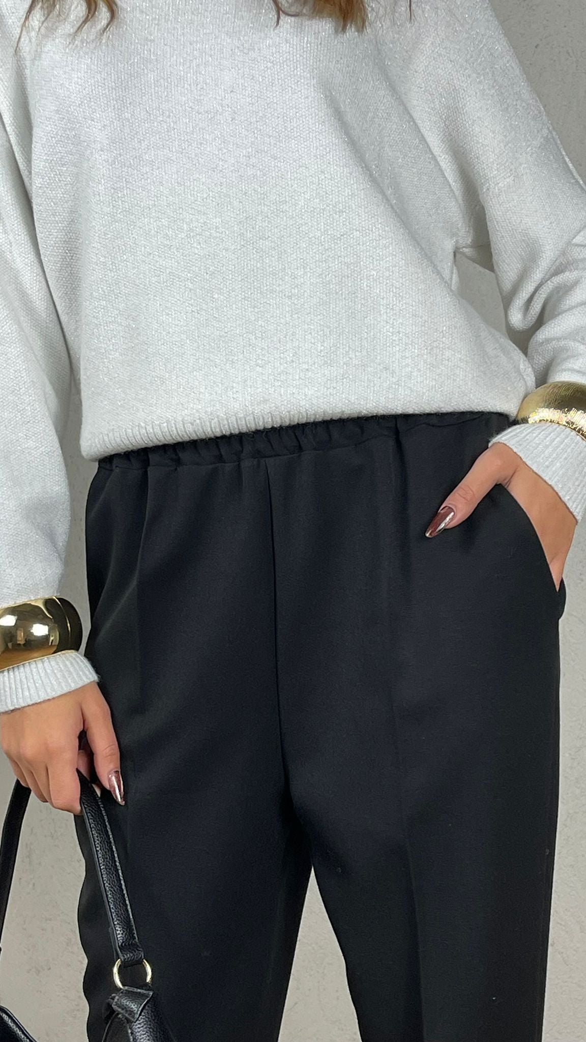 Pantalone con elastico in vita - Candida.it