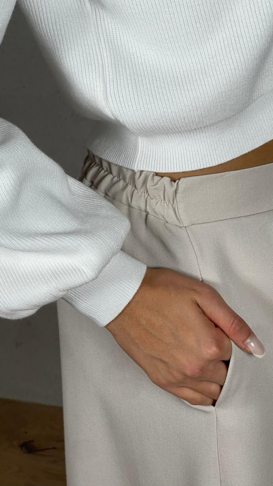 Cardigan maniche a sbuffo