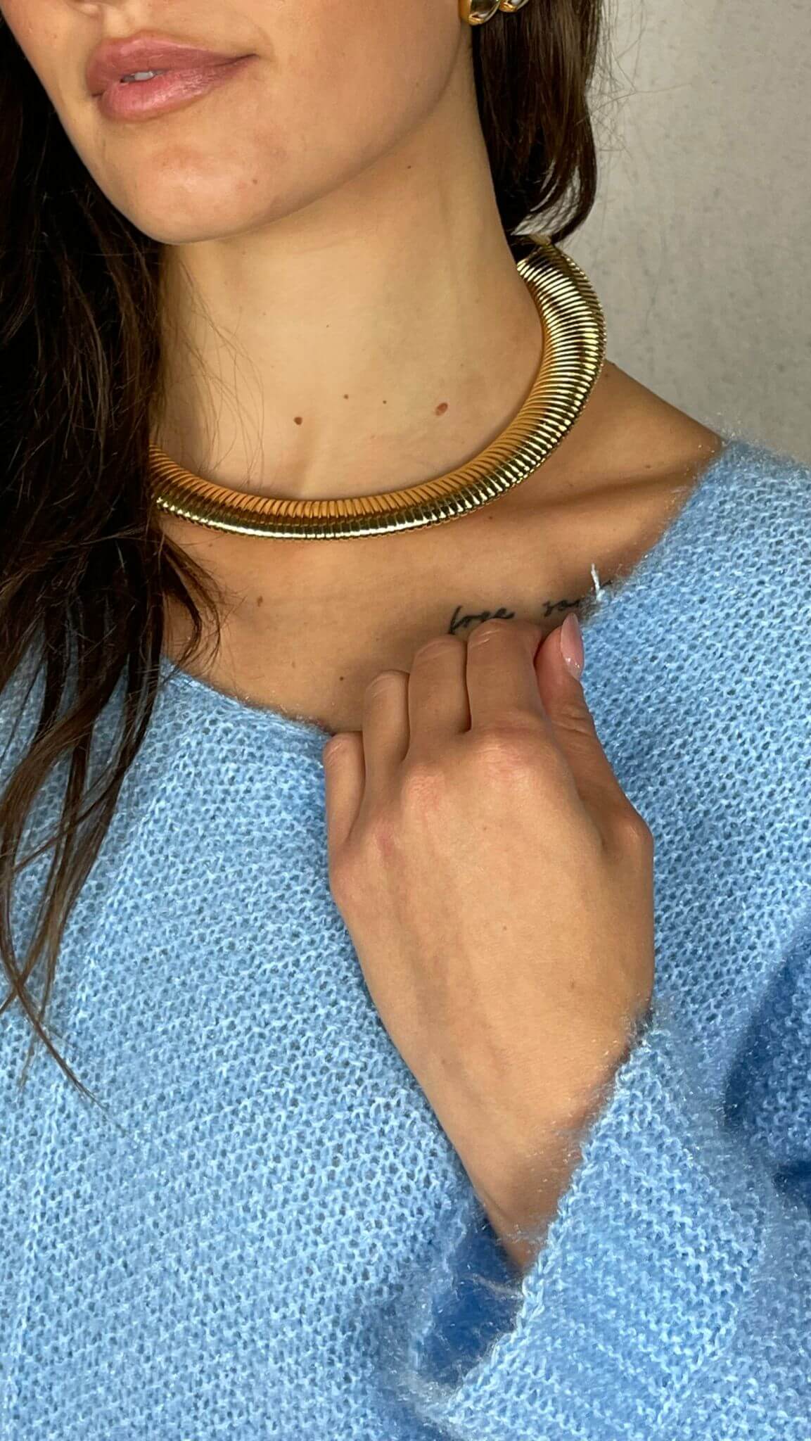 Pullover effetto Mohair scollo V - Candida.it