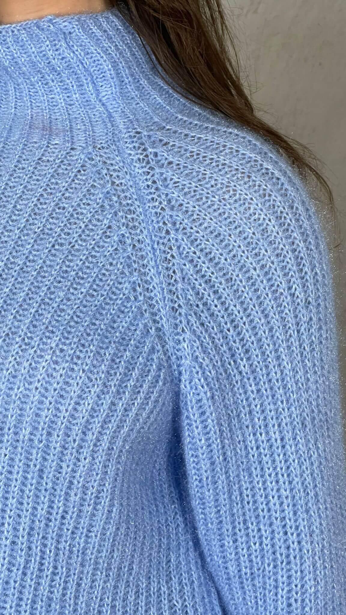 Pullover effetto Mohair collo lupetto - Candida.it