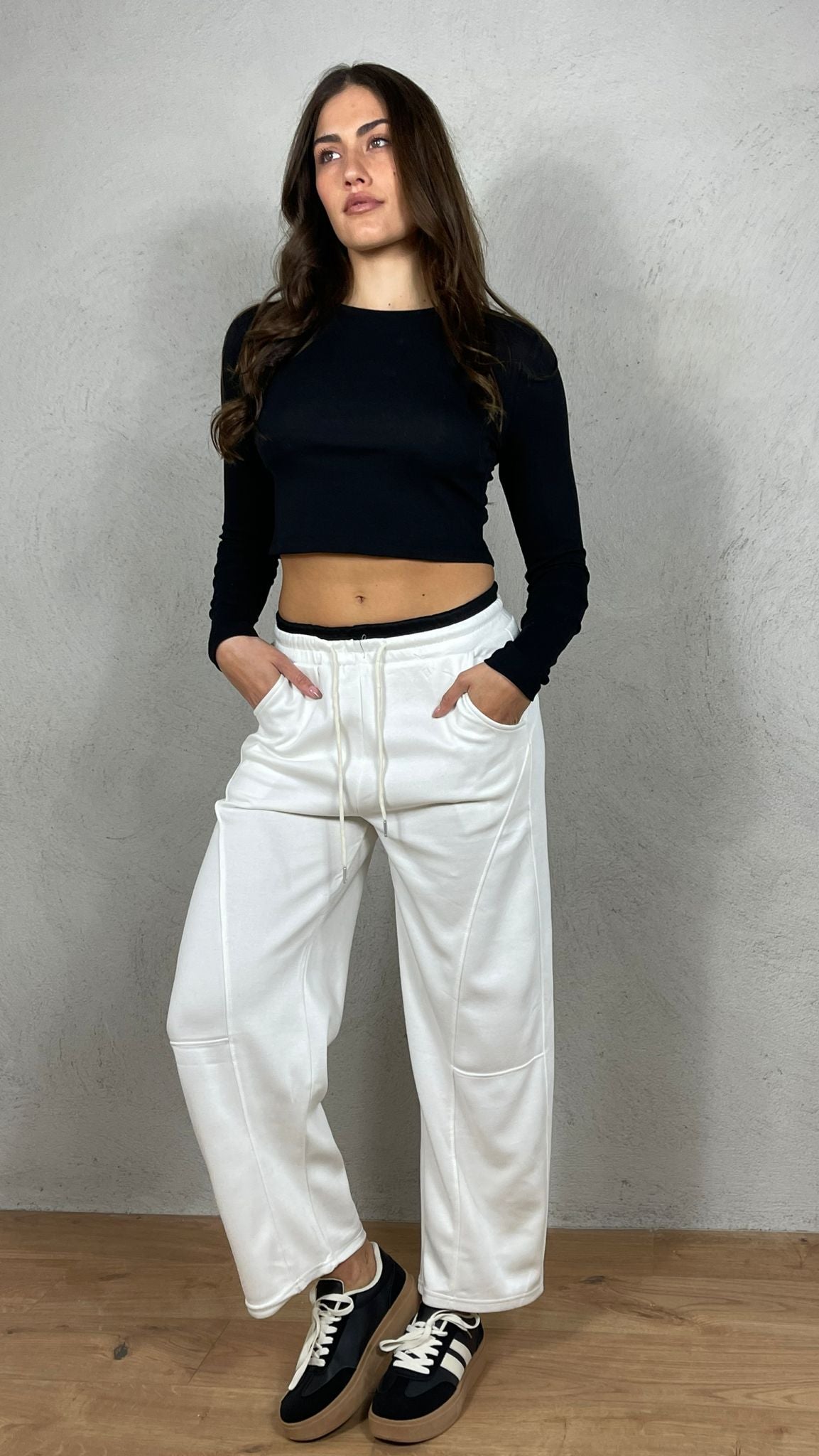 Panta felpa doppio bustino - Candida.it