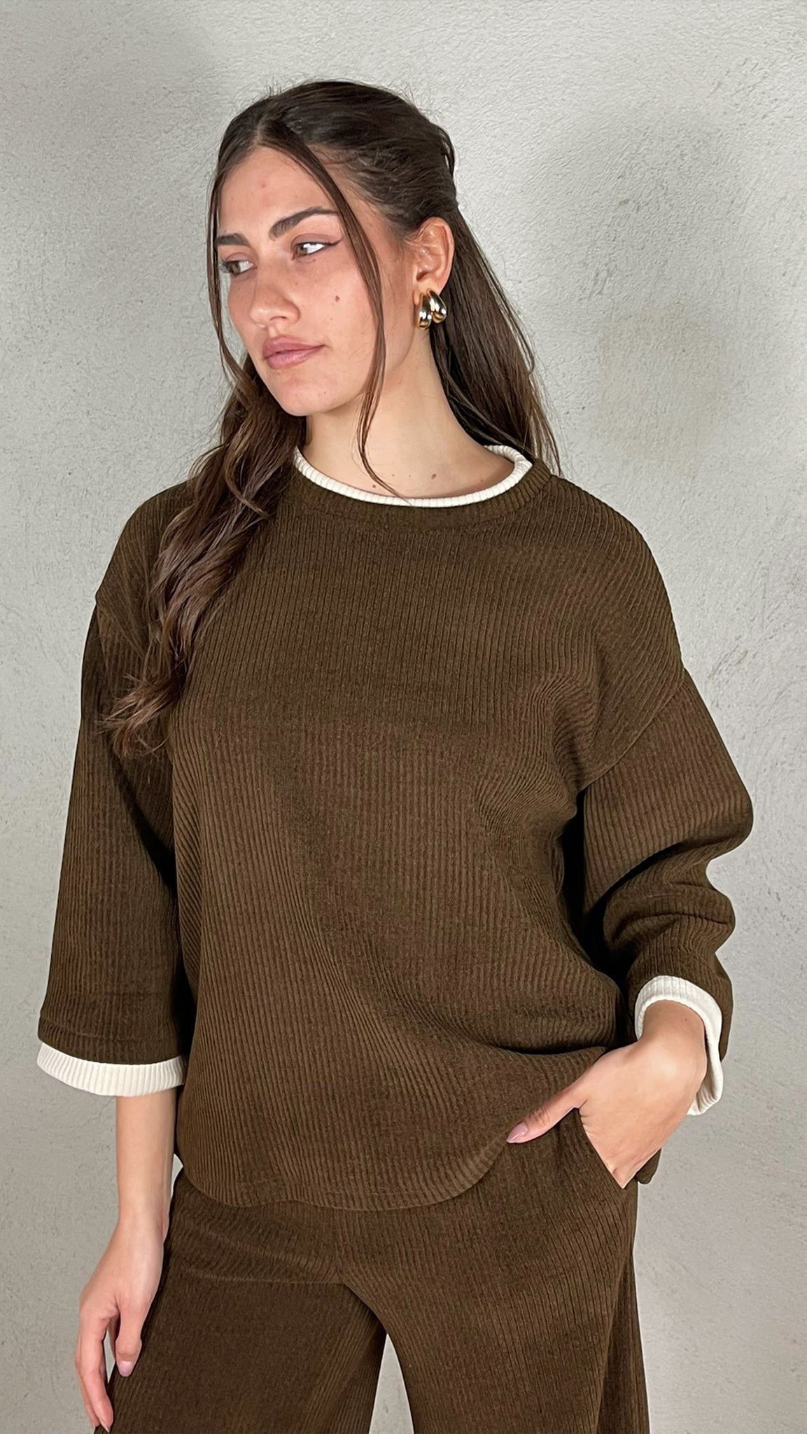 Maglia Bicolor costa Larga