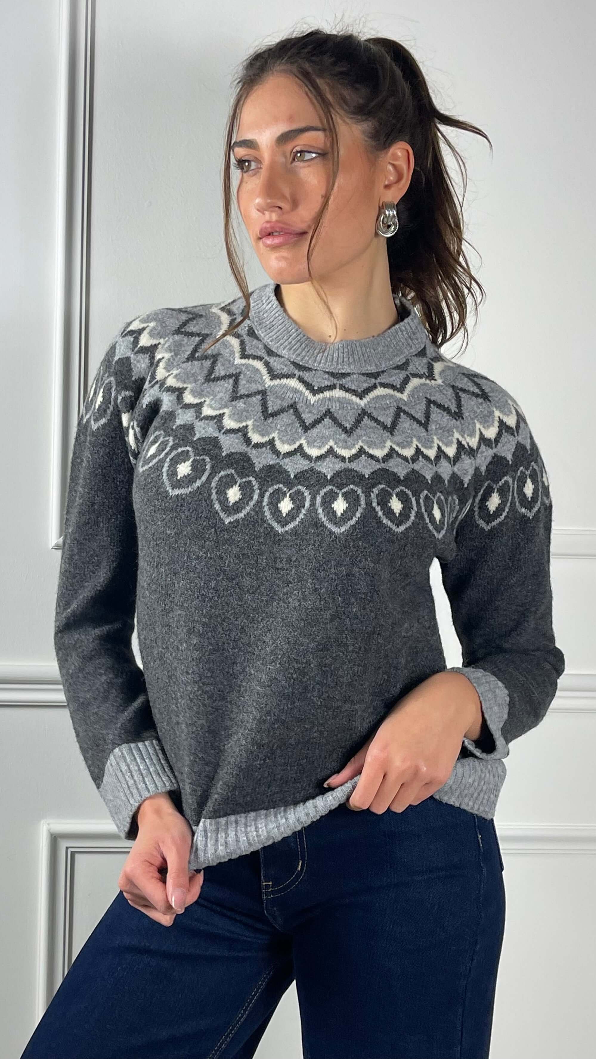 Pullover Soft heart - Candida.it