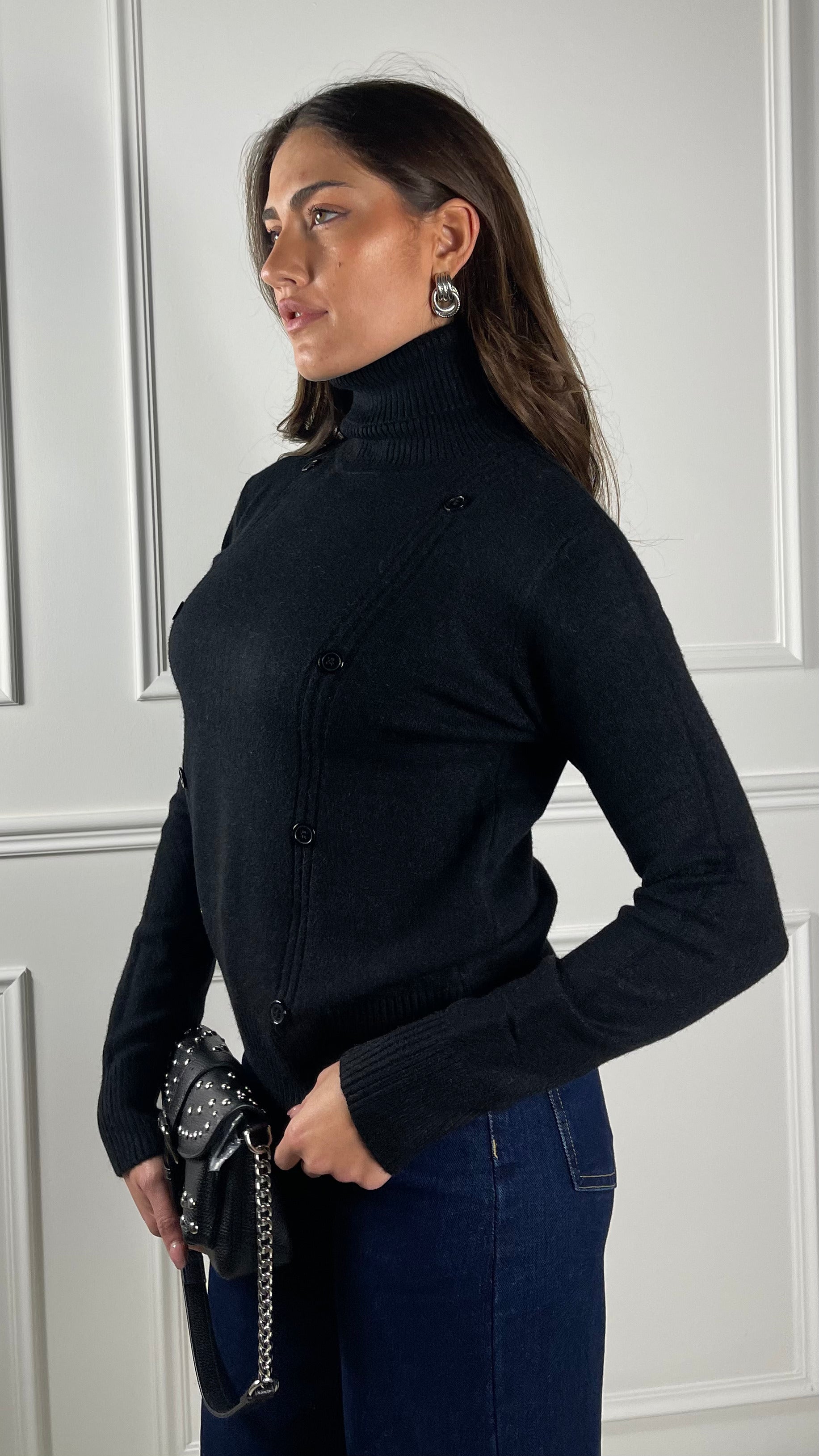 Dolcevita con bottoni