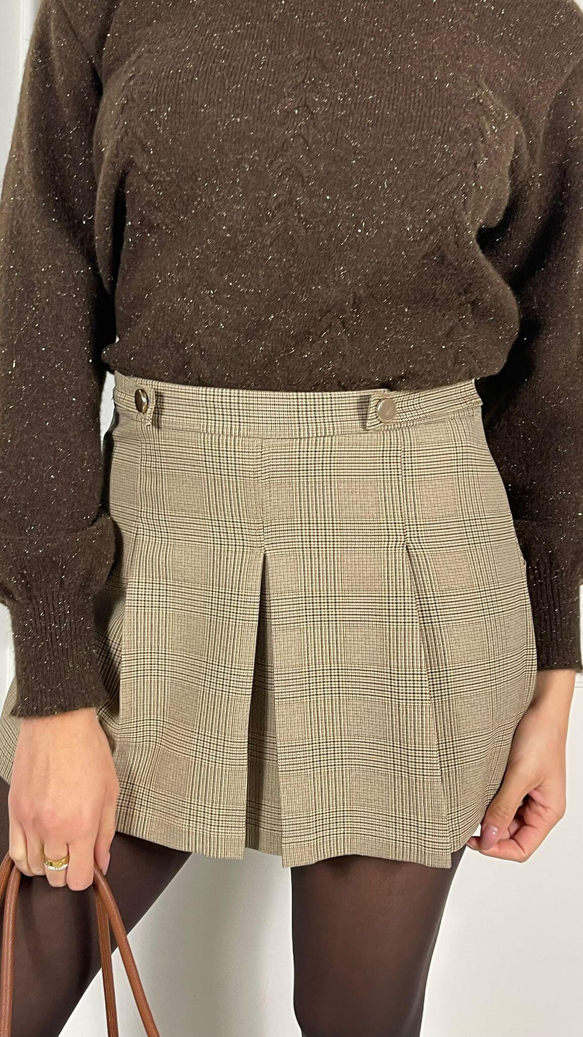 Skort a con pieghe - Candida.it