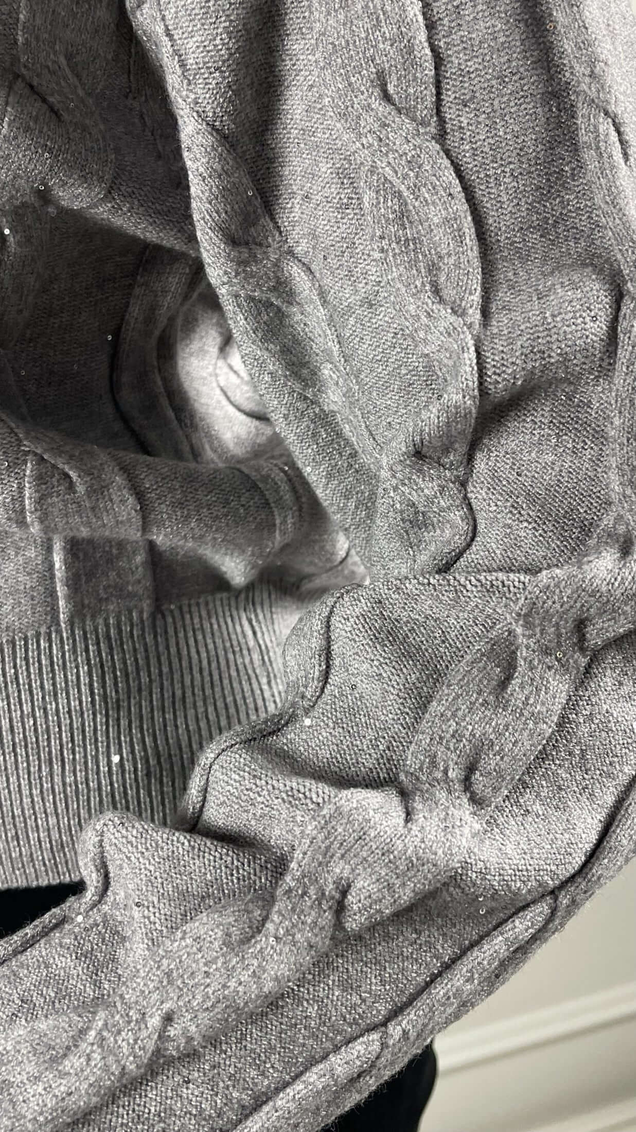 Pullover treccia paillettes - Candida.it