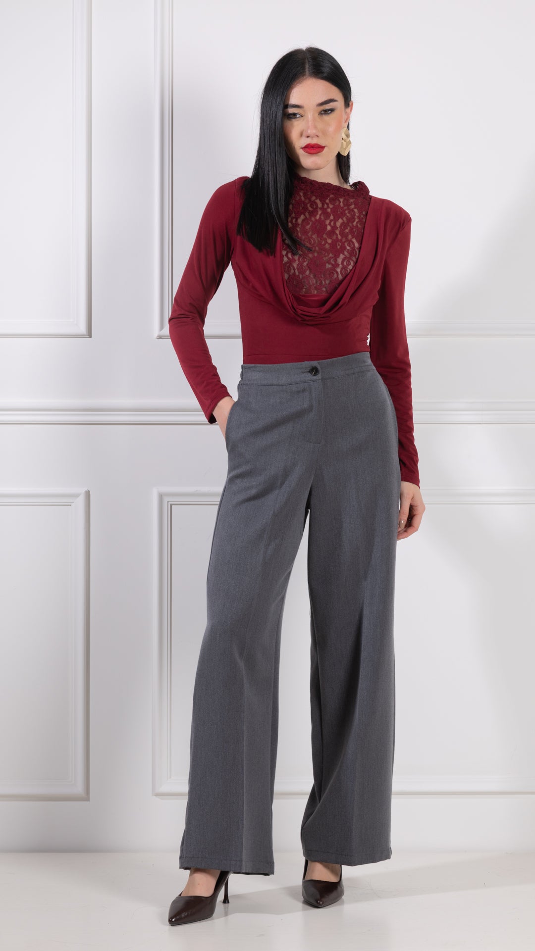 Body Sciallato con pizzo