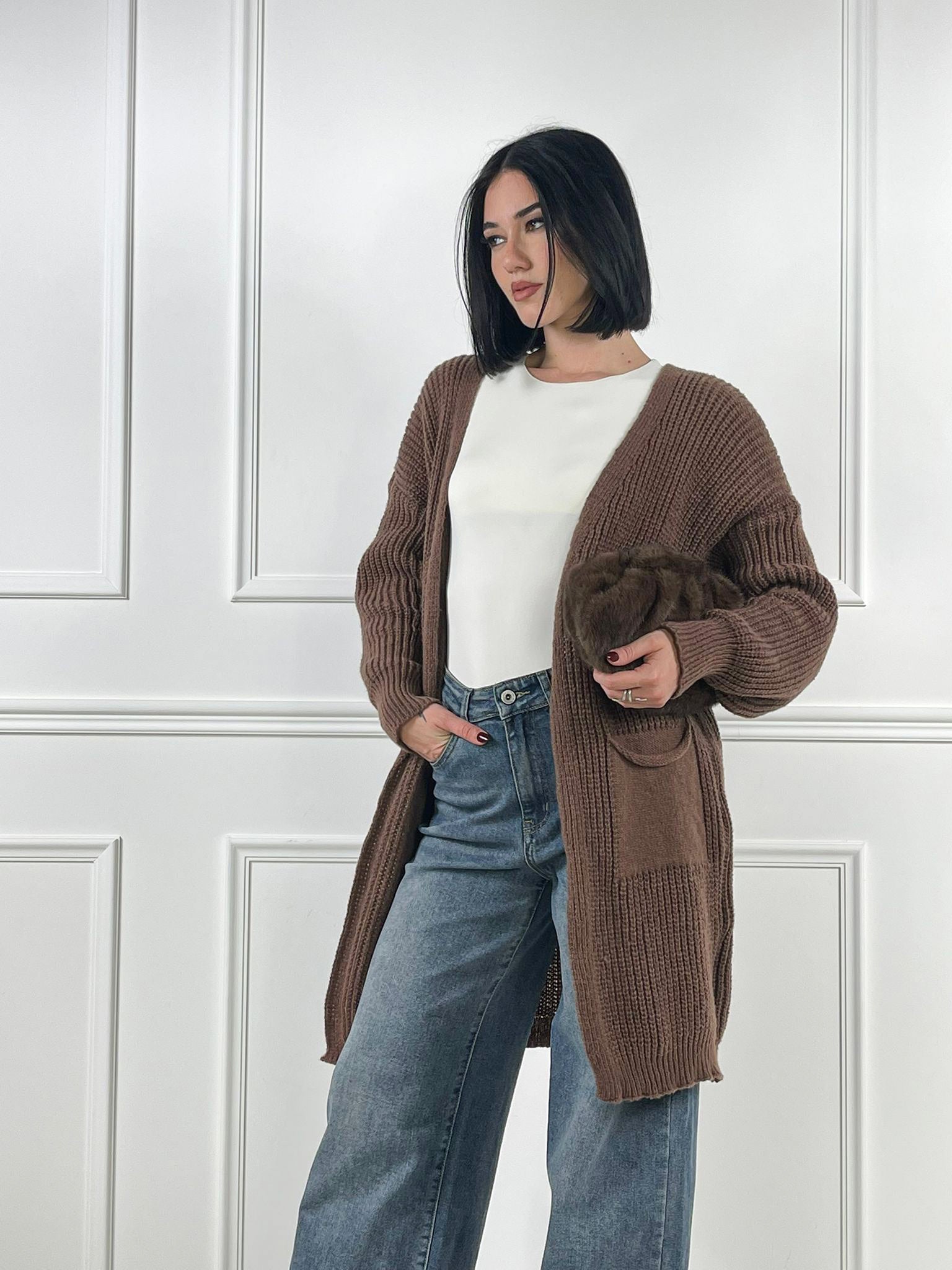 Maxi Cardigan taschini - Candida.it
