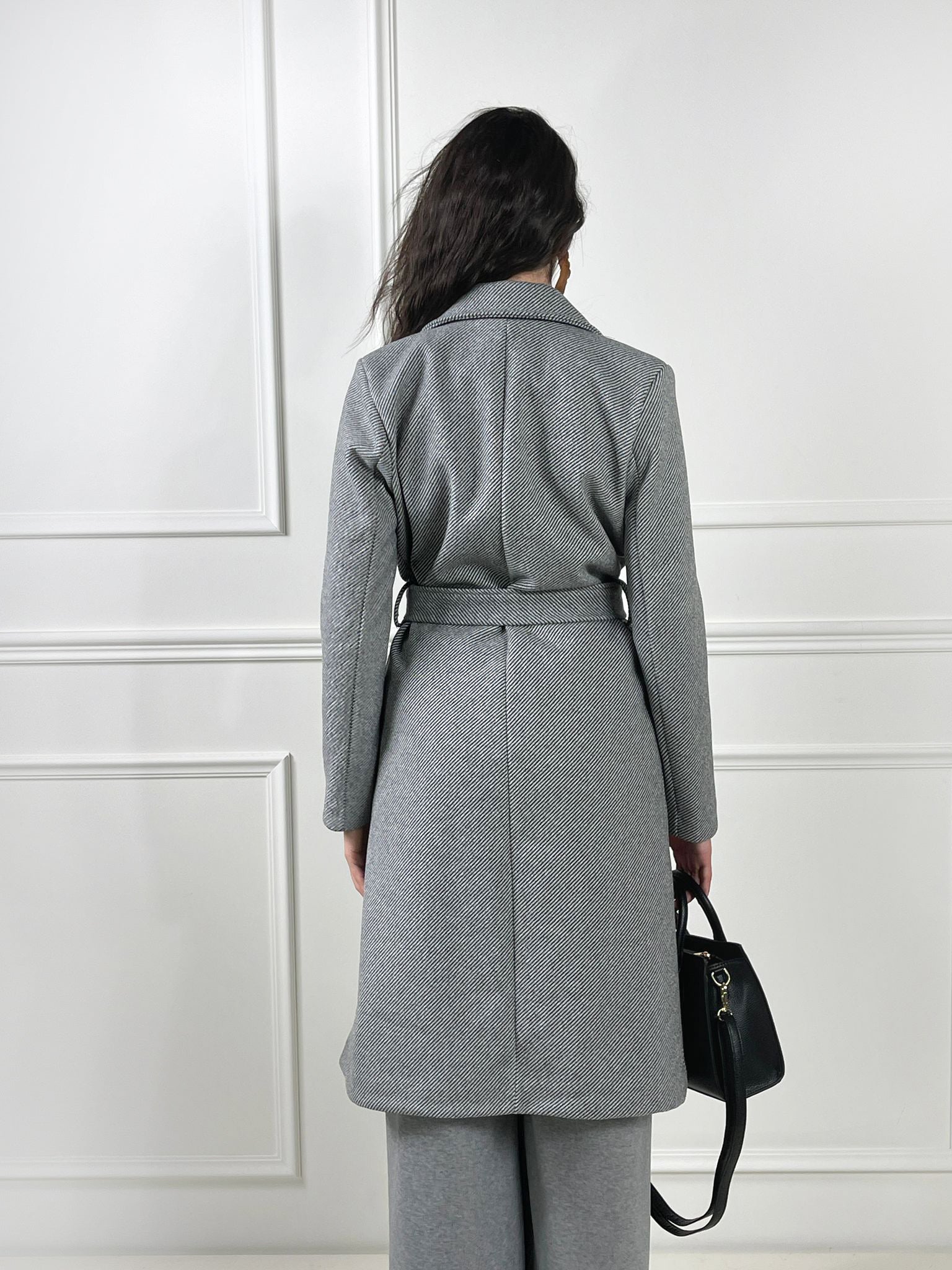 Cappotto Nuit spina di pesce