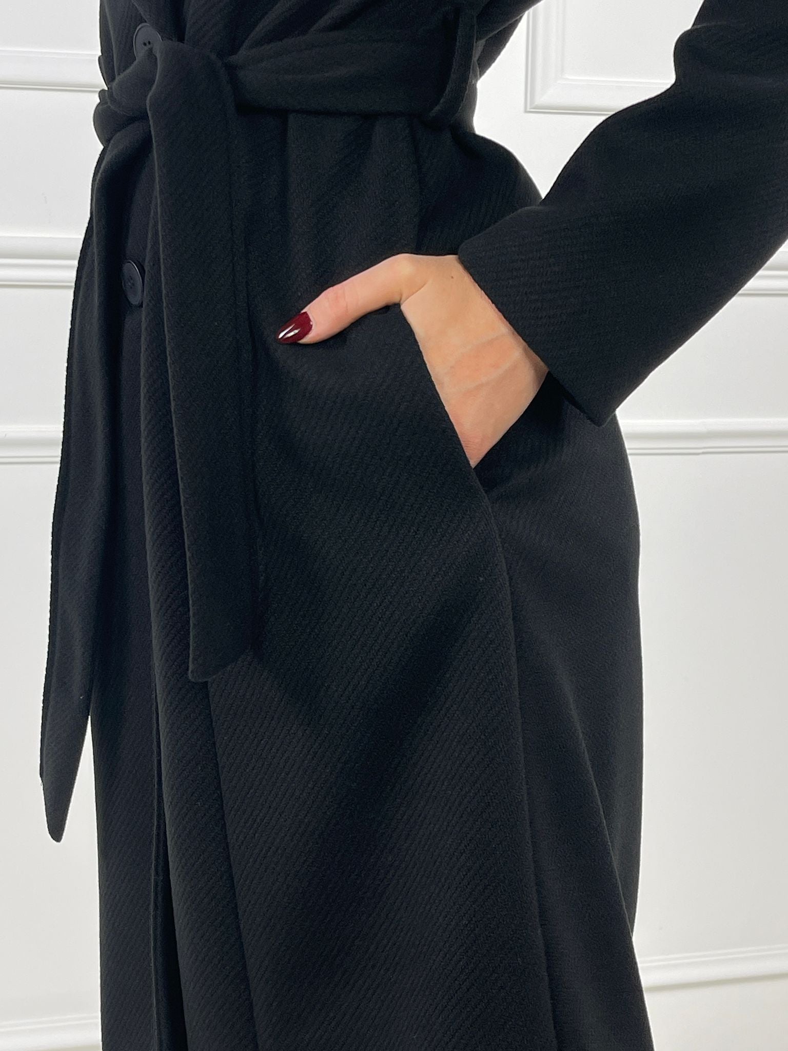 Cappotto Nuit spina di pesce