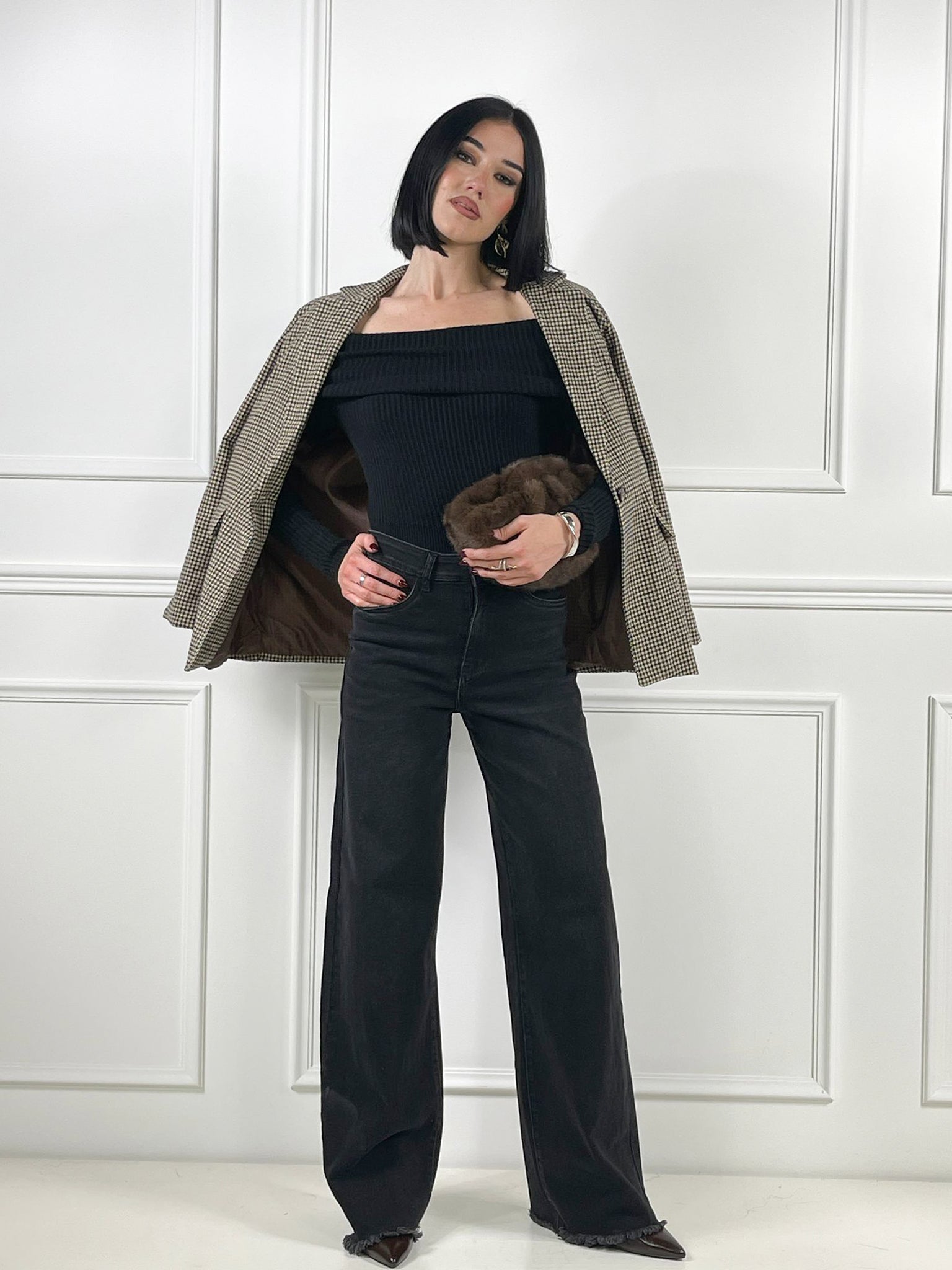 Giacca pied-de-poule