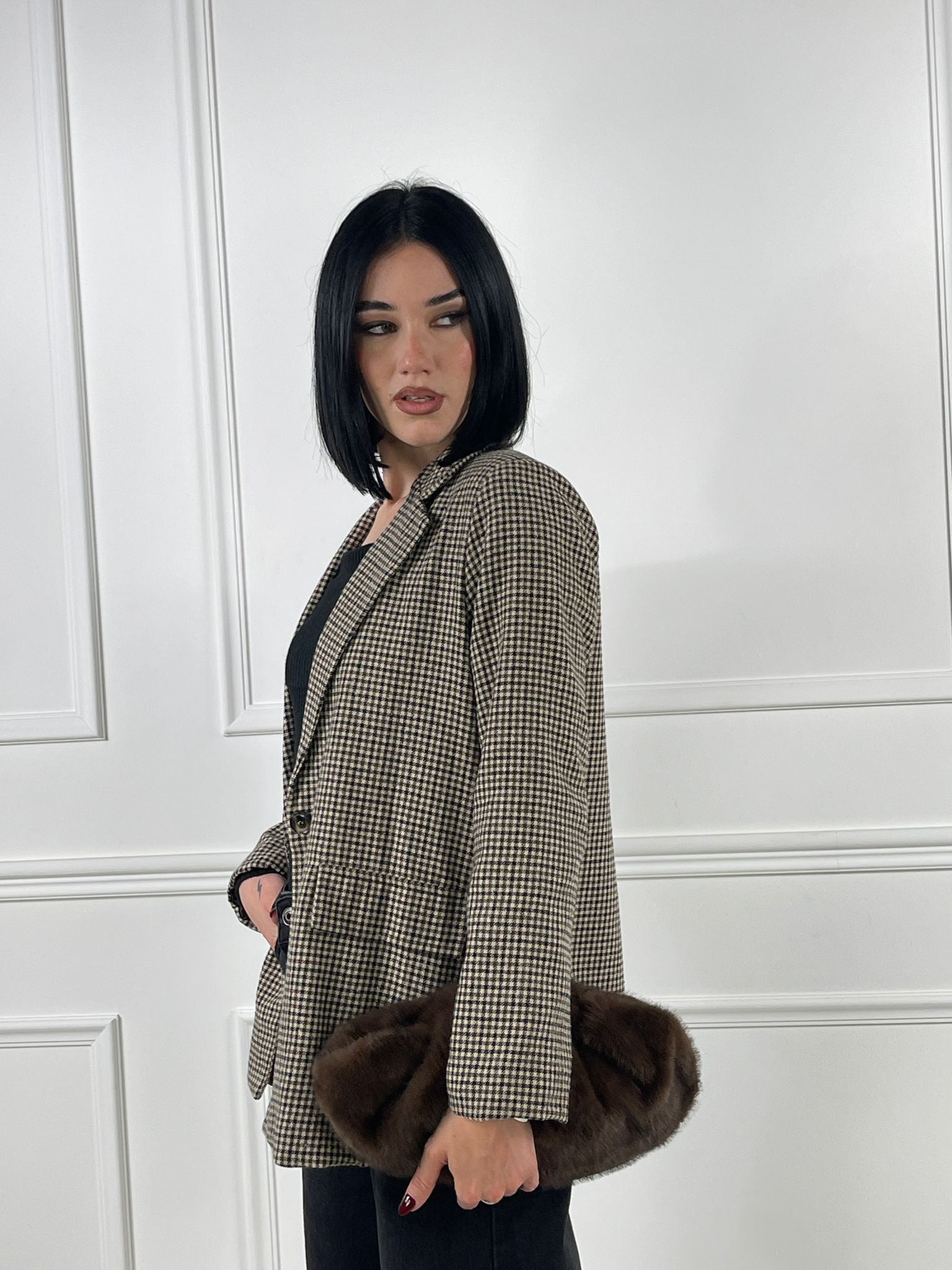 Giacca pied-de-poule