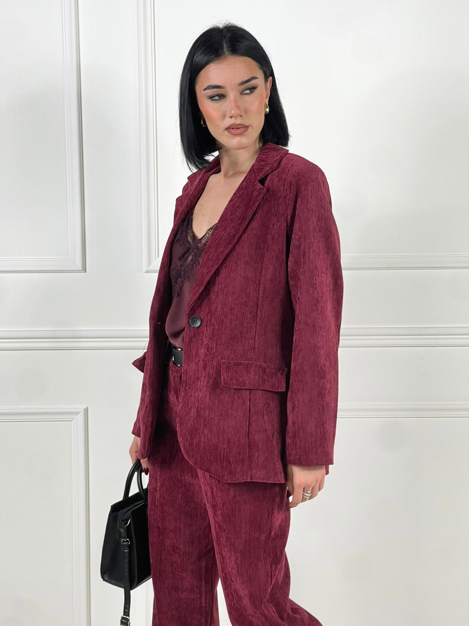 Giacca velluto liscio