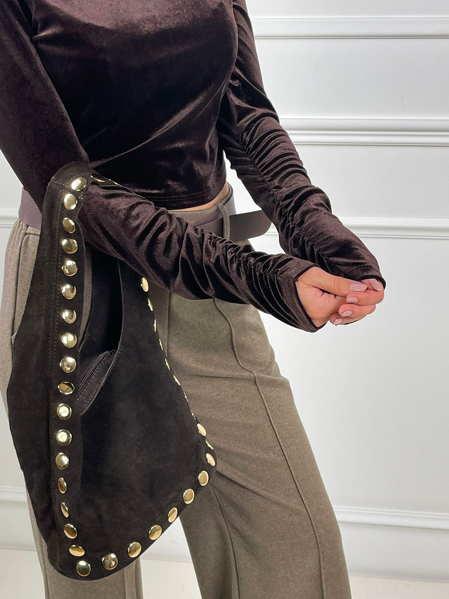 Maglia lupetto velvet