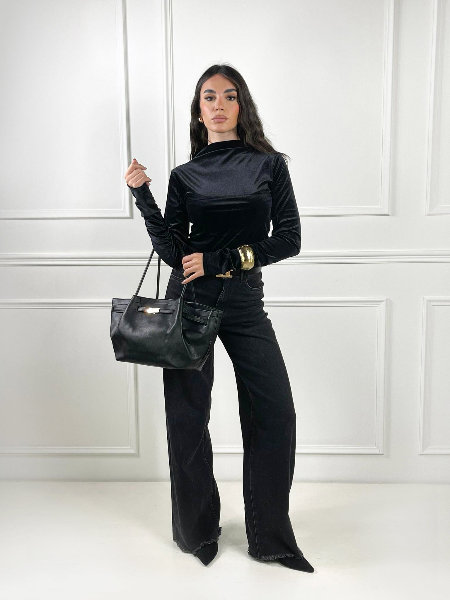 Maglia lupetto velvet