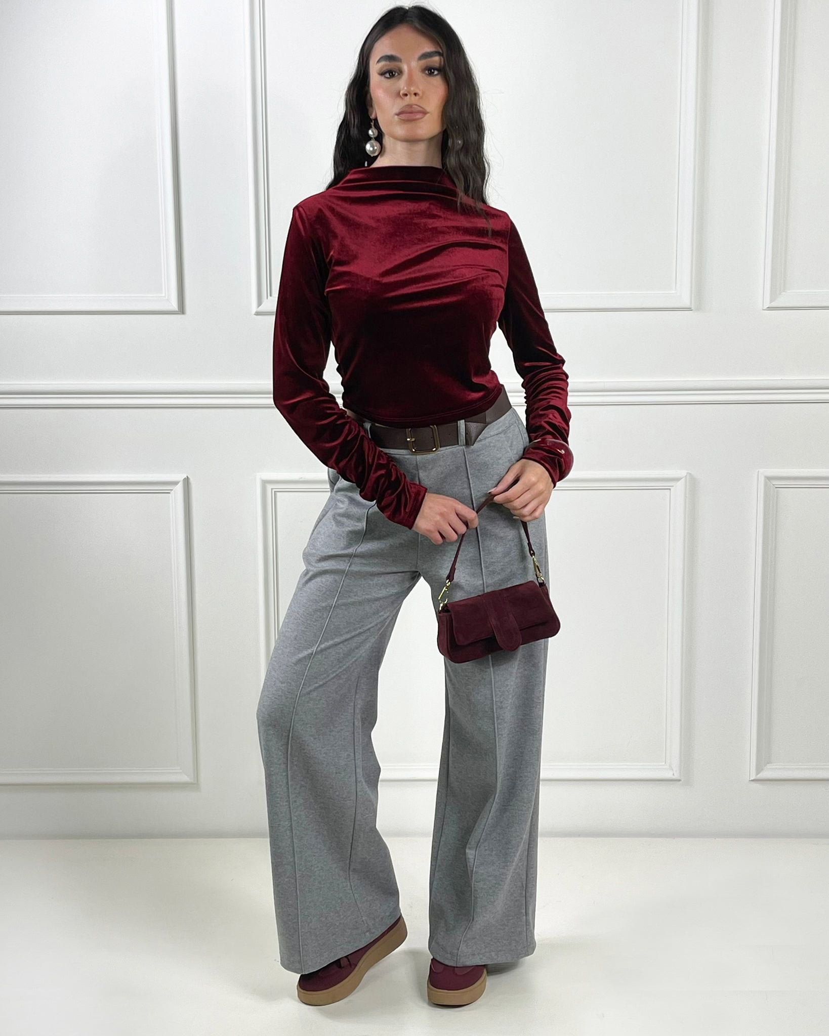 Maglia lupetto velvet