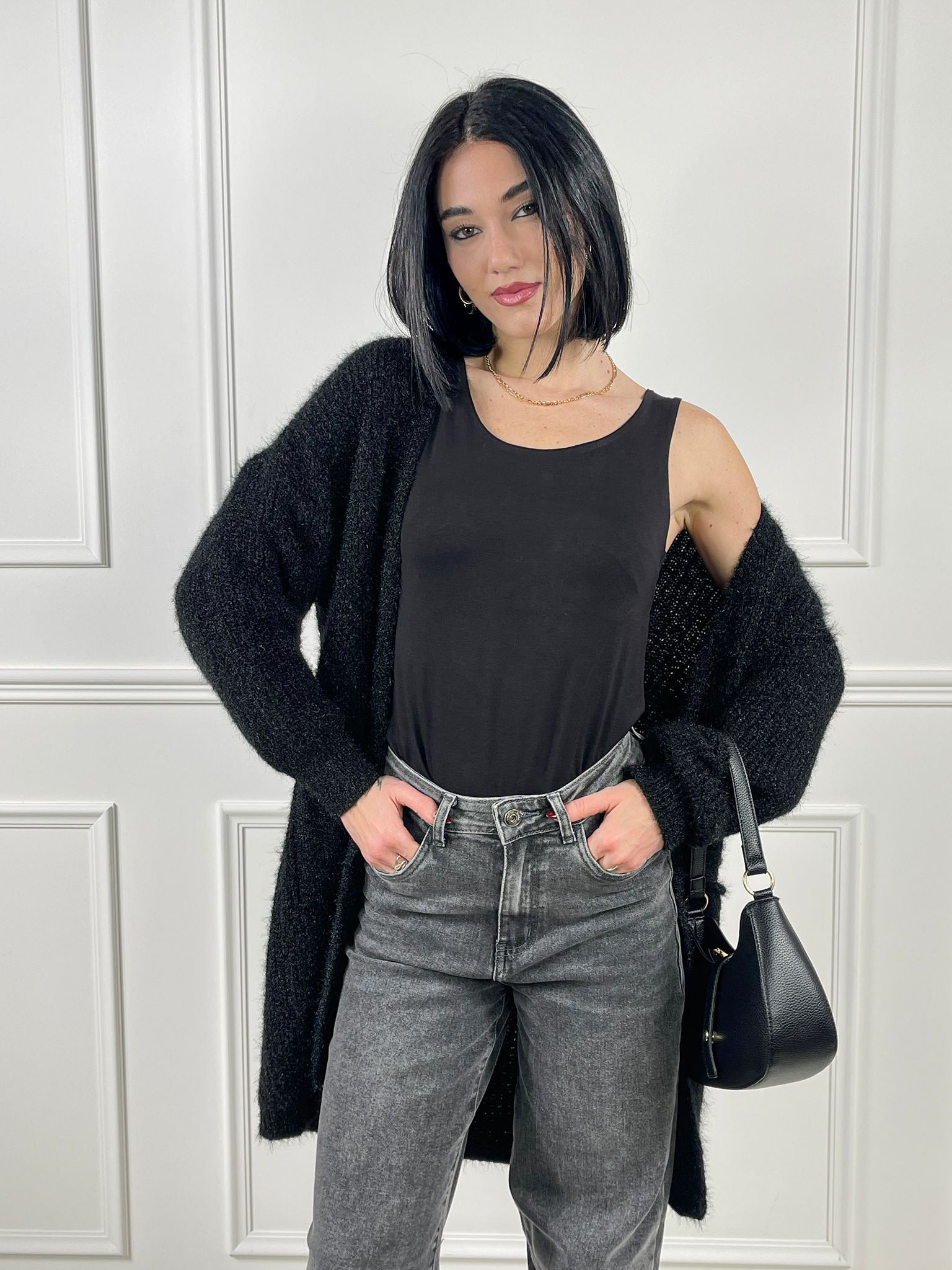 Cardigan con taschini