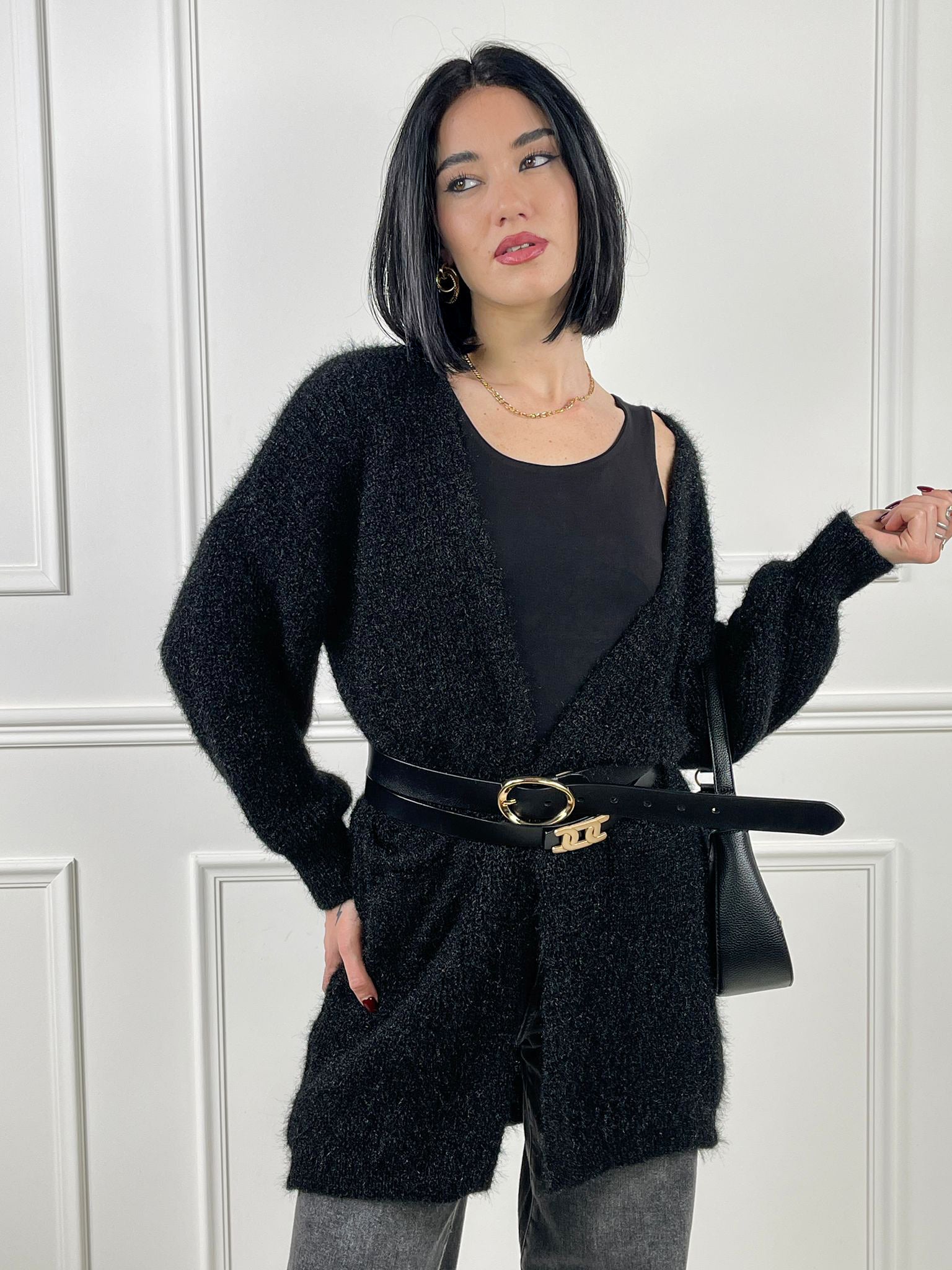 Cardigan con taschini