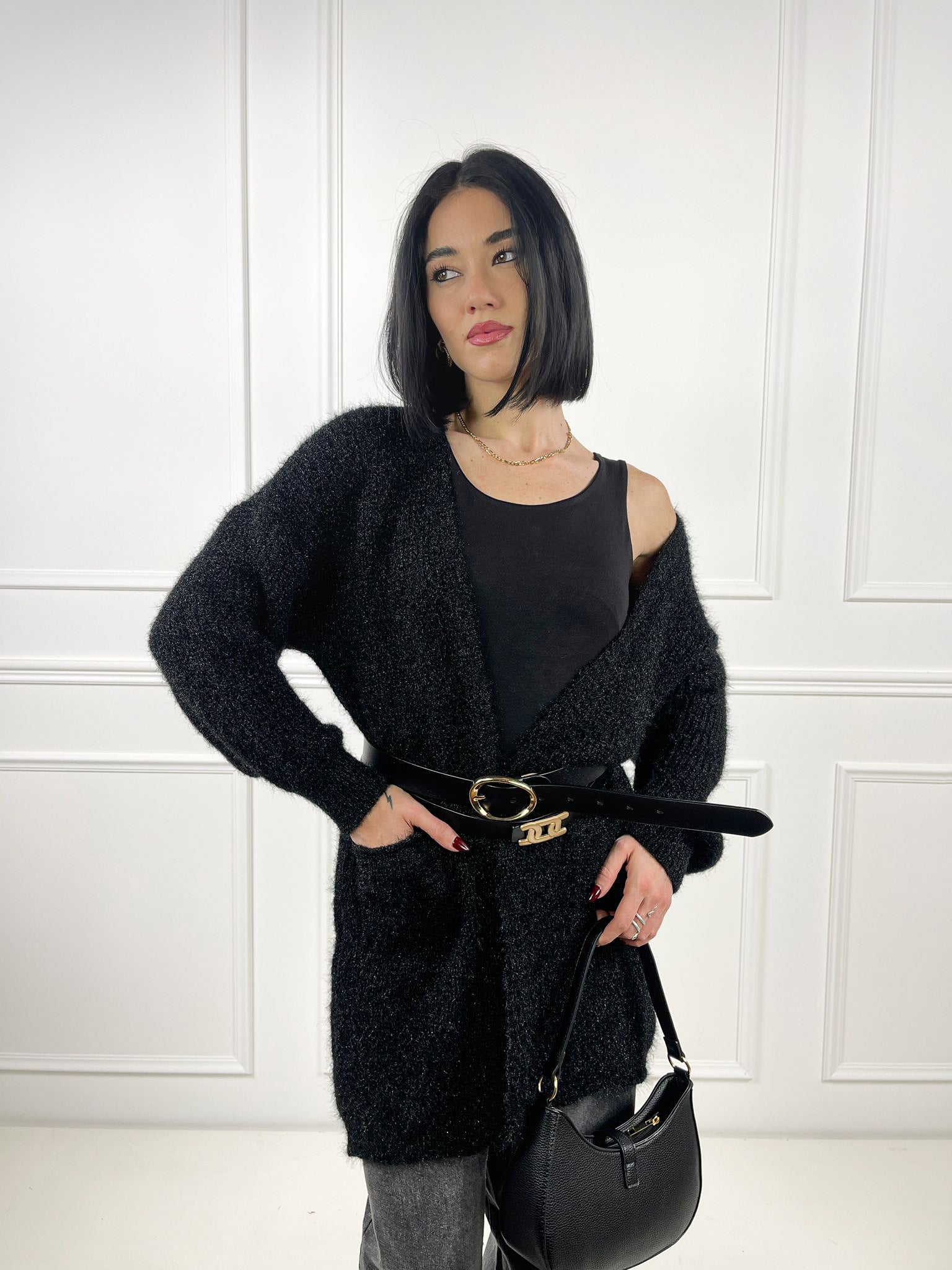 Cardigan con taschini