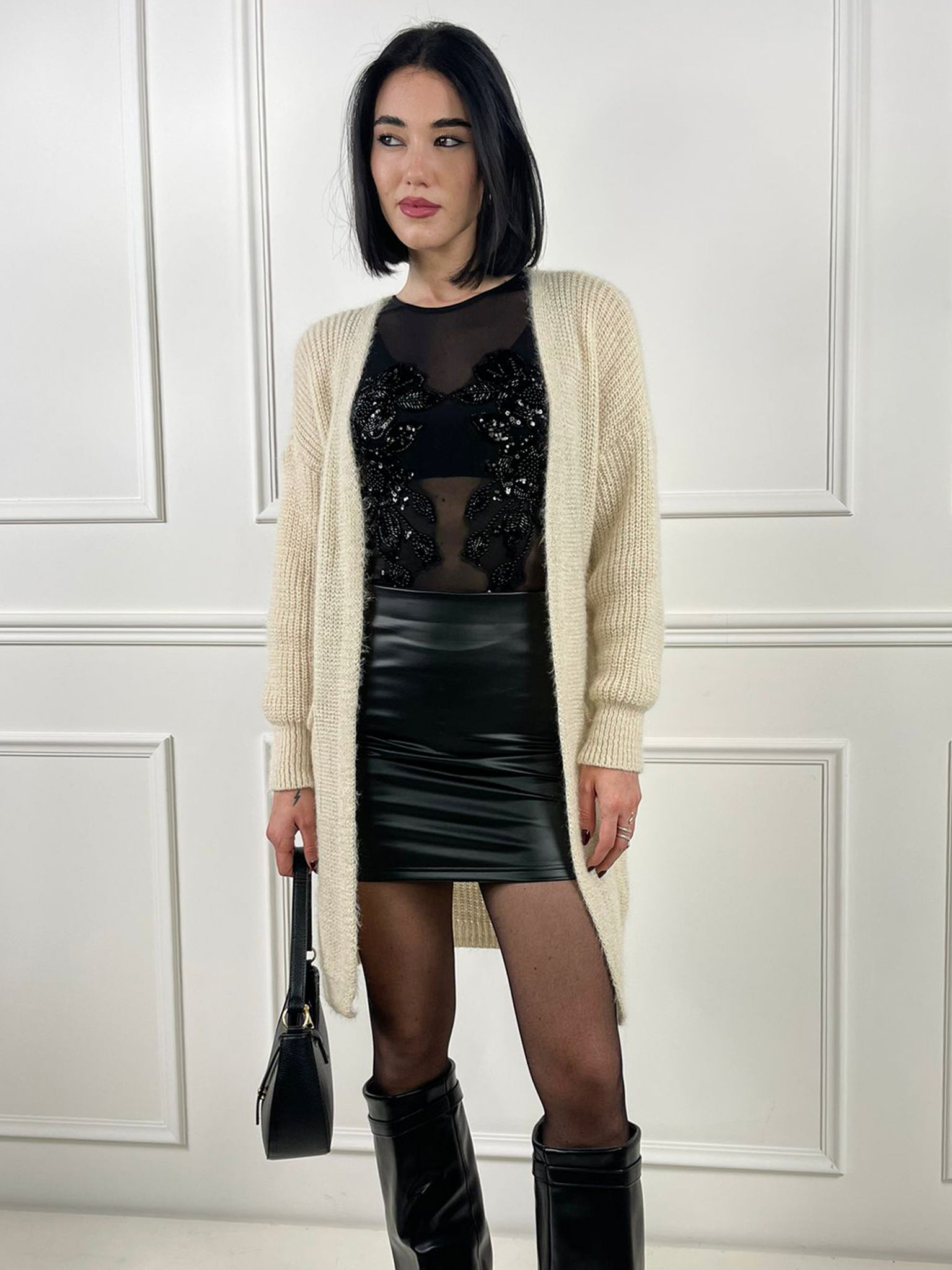 Cardigan con taschini