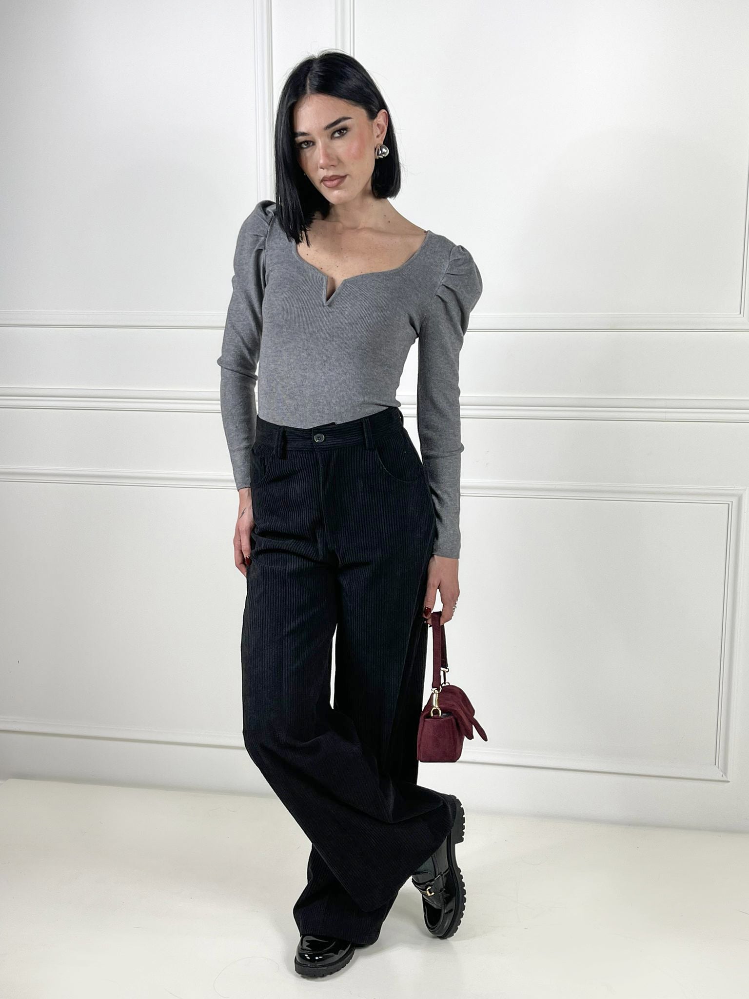 Pantalone palazzo velluto - Candida.it