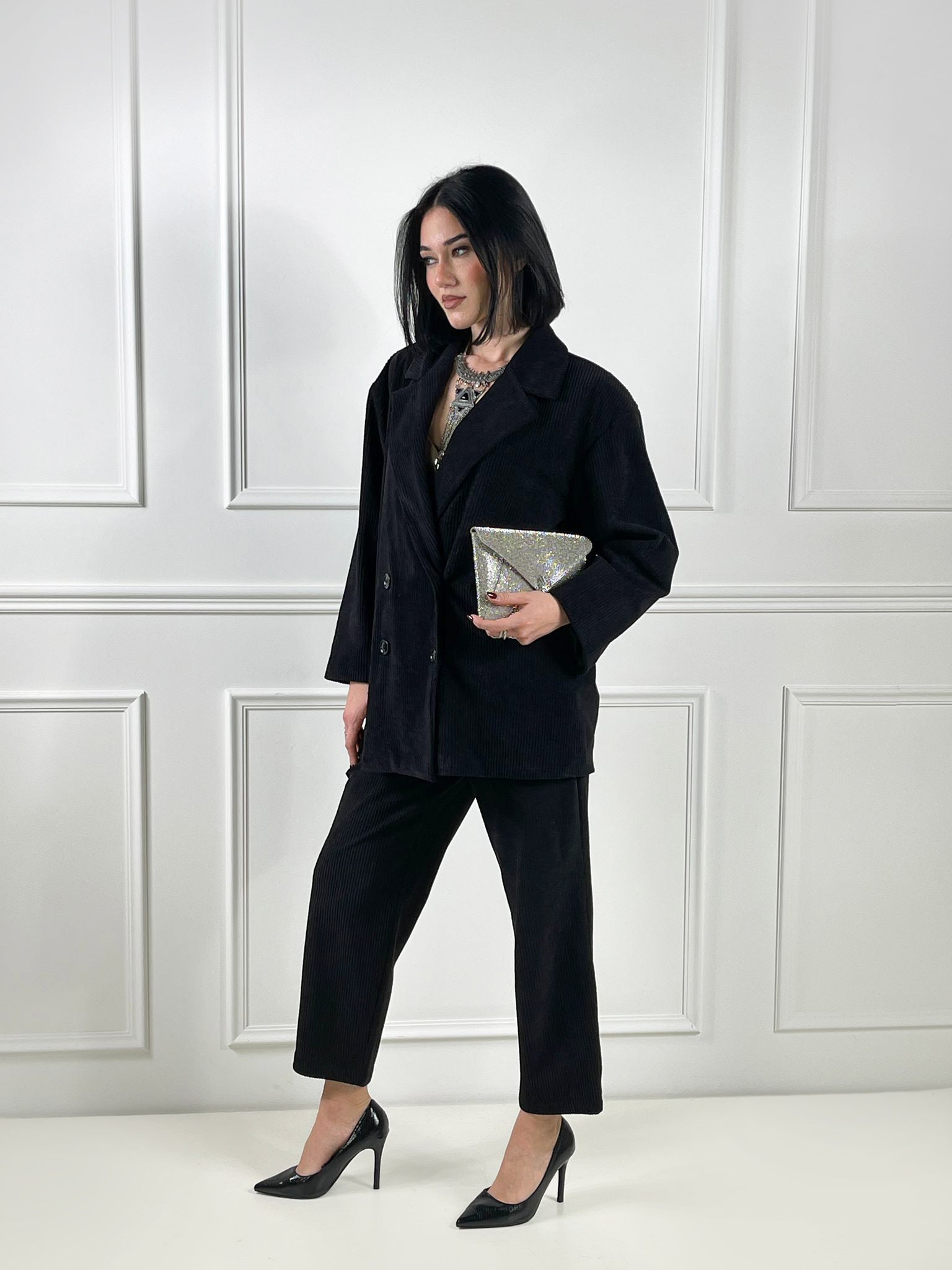 Pantalone sigaretta velluto a coste - Candida.it