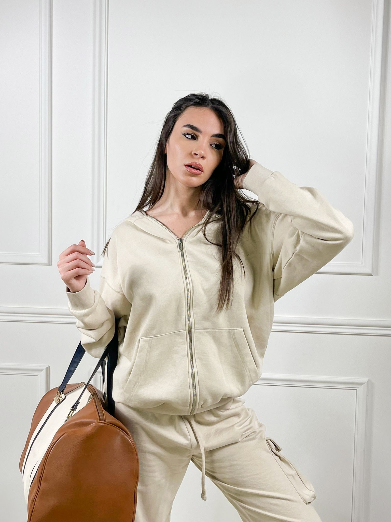 Felpa Over size con cappuccio - Candida.it