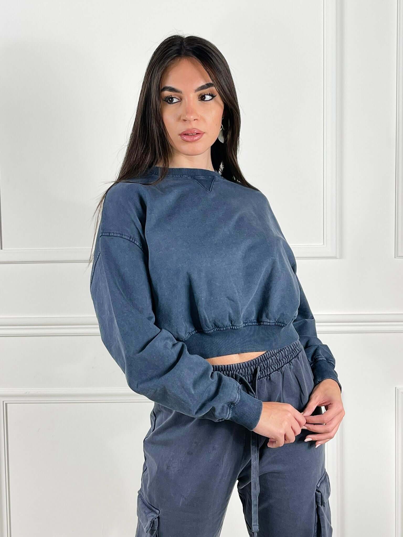 Felpa crop over - Candida.it