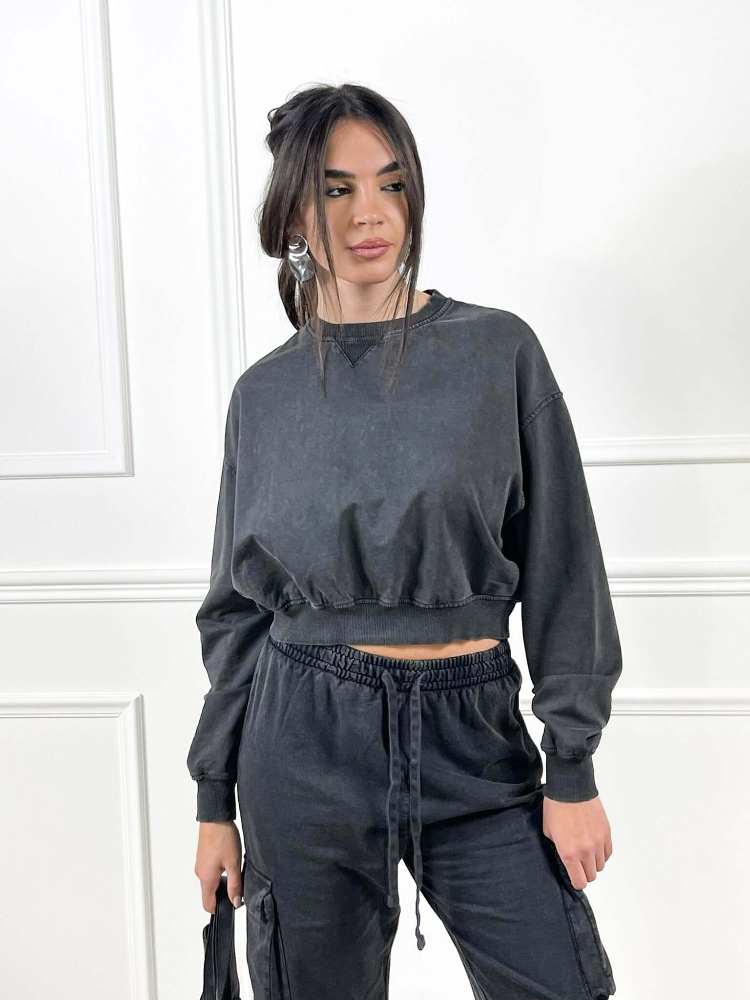 Felpa crop over - Candida.it