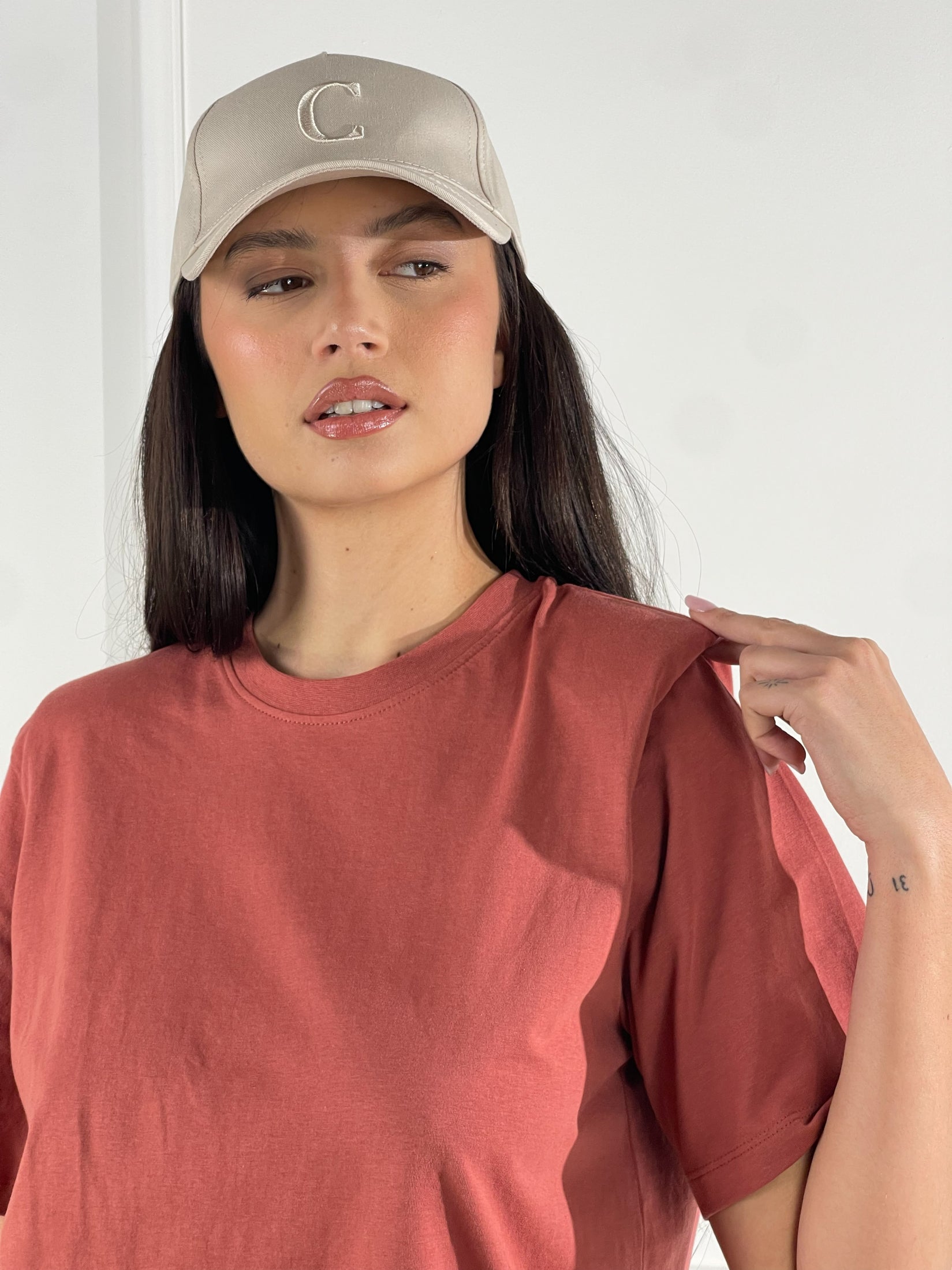 T-Shirt spalline|Colore:Terracotta