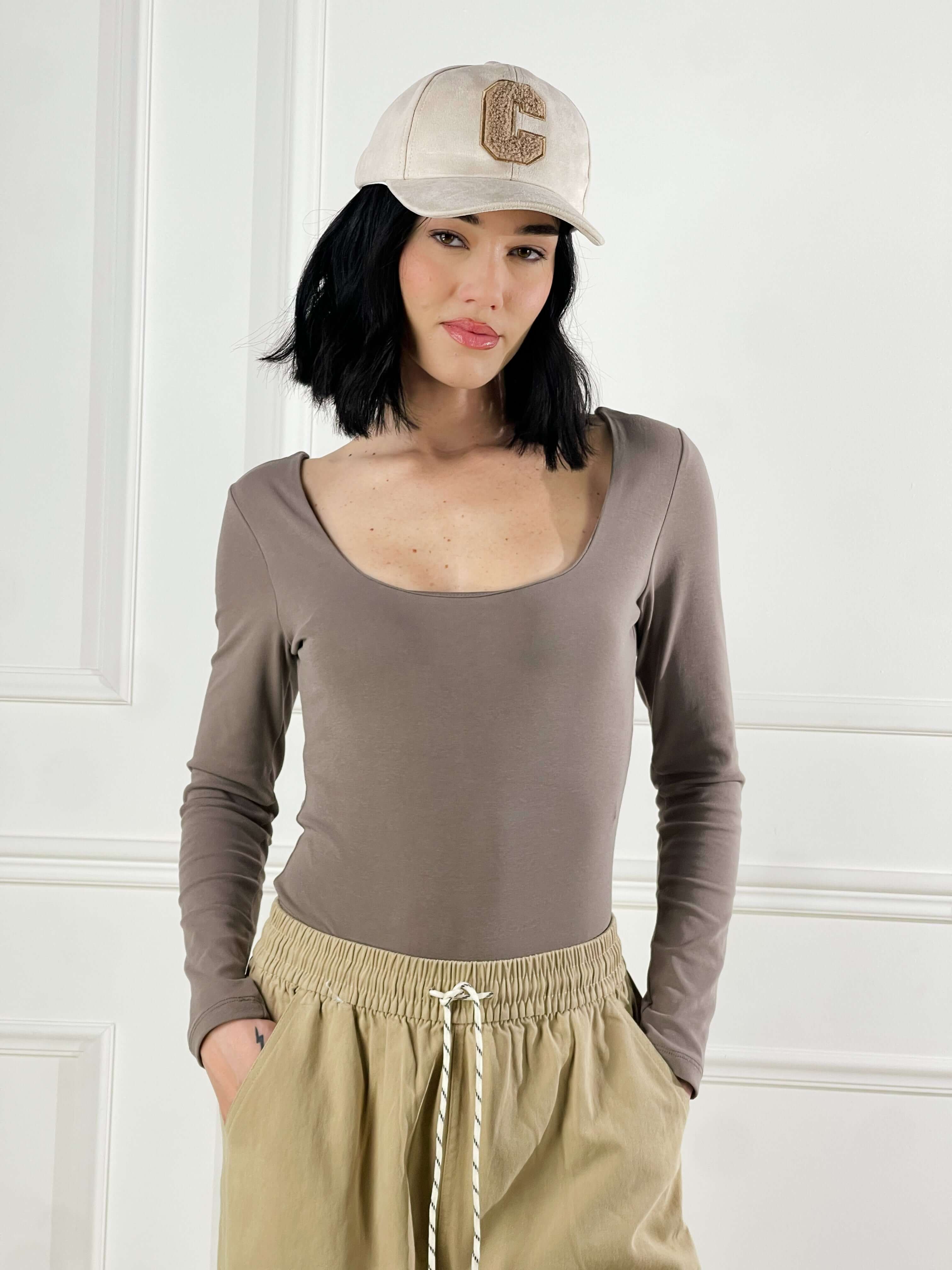 Body Scollo quadrato|Colore:Fango