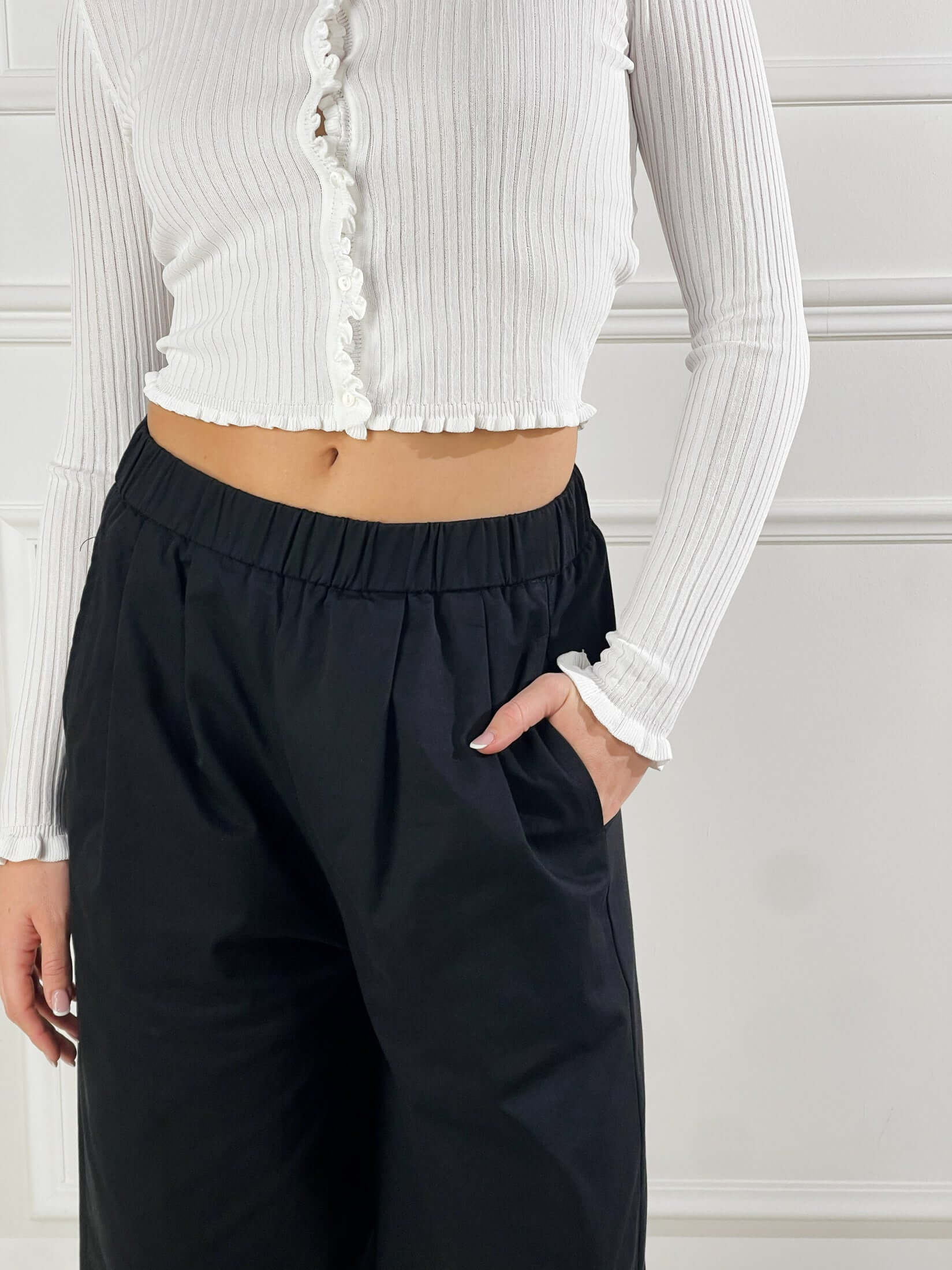 Pantalanone Anacapri|Colore:Nero