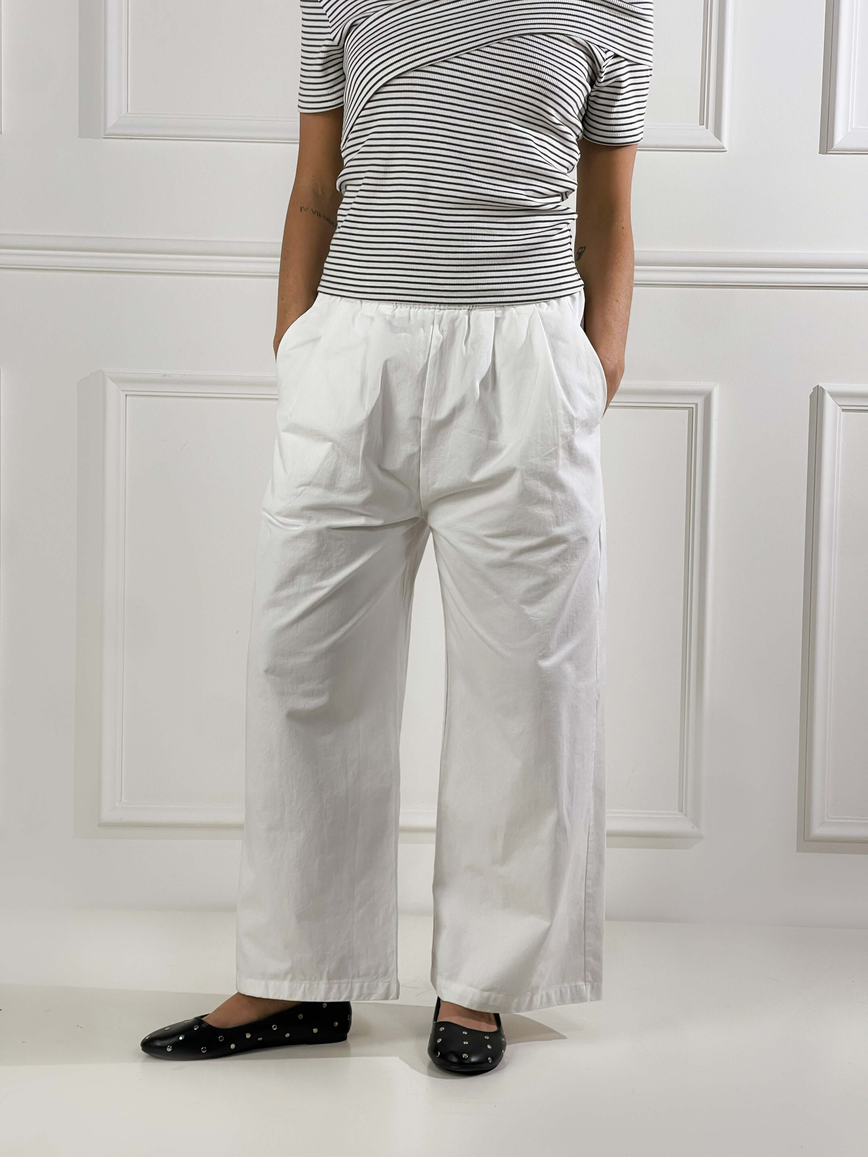 Pantalanone Anacapri|Colore:Bianco