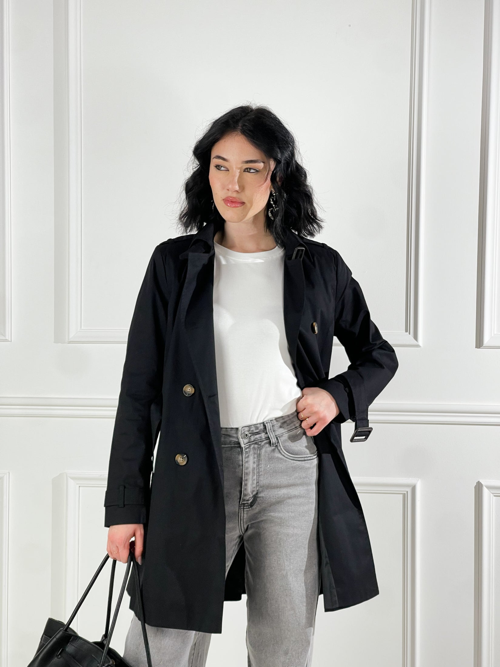 Trench Paris|Colore:Nero