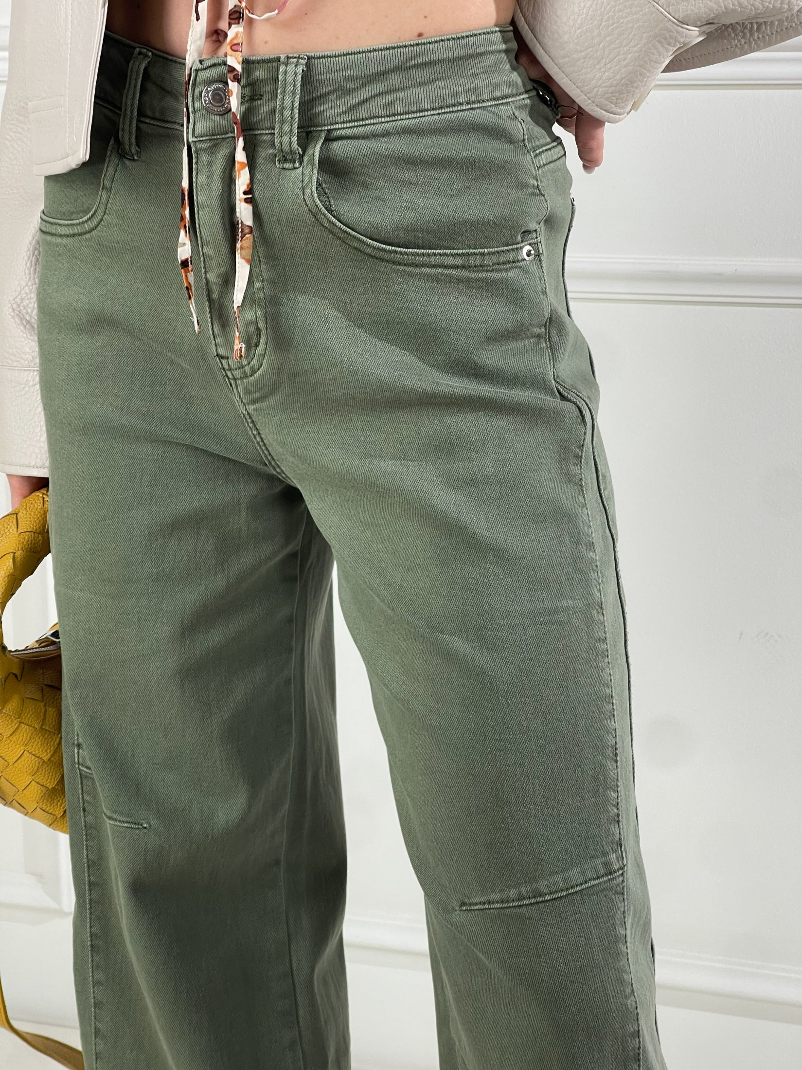 Cargo strutturato|Colore:Verde militare