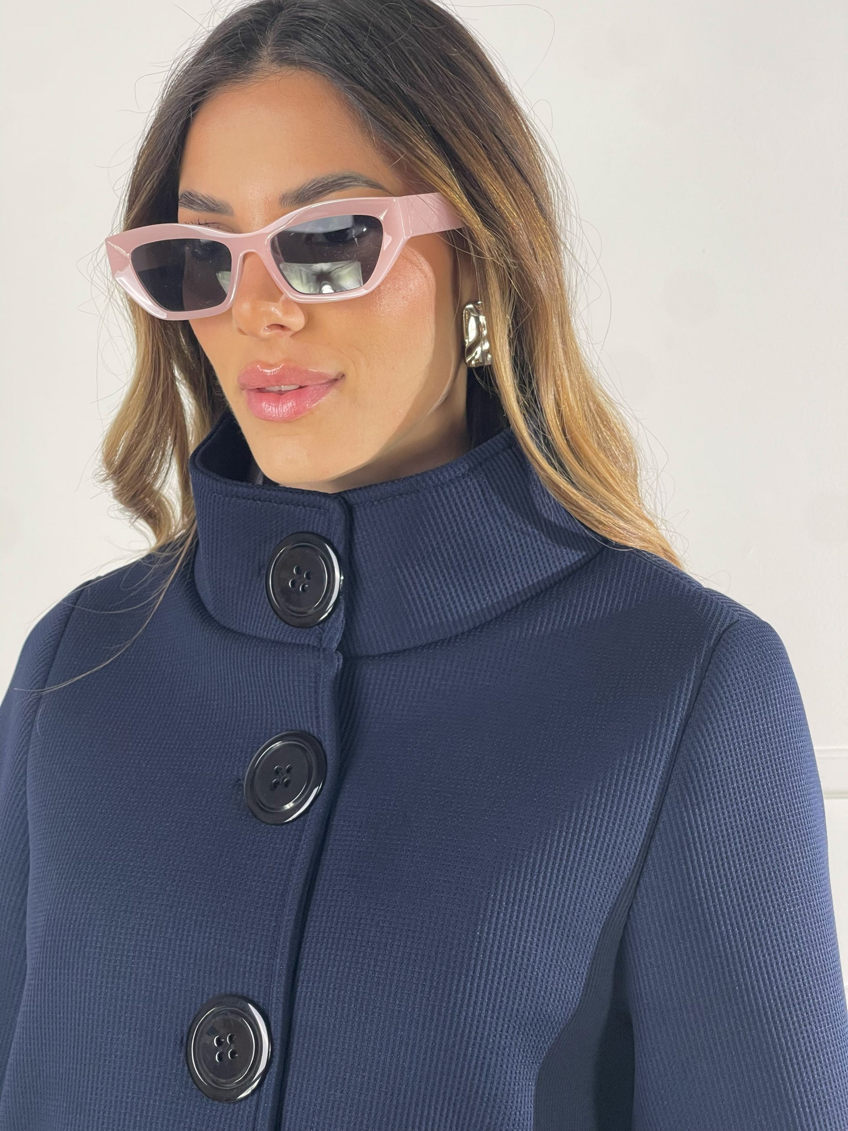 Cappotto coreana|Colore:Blu