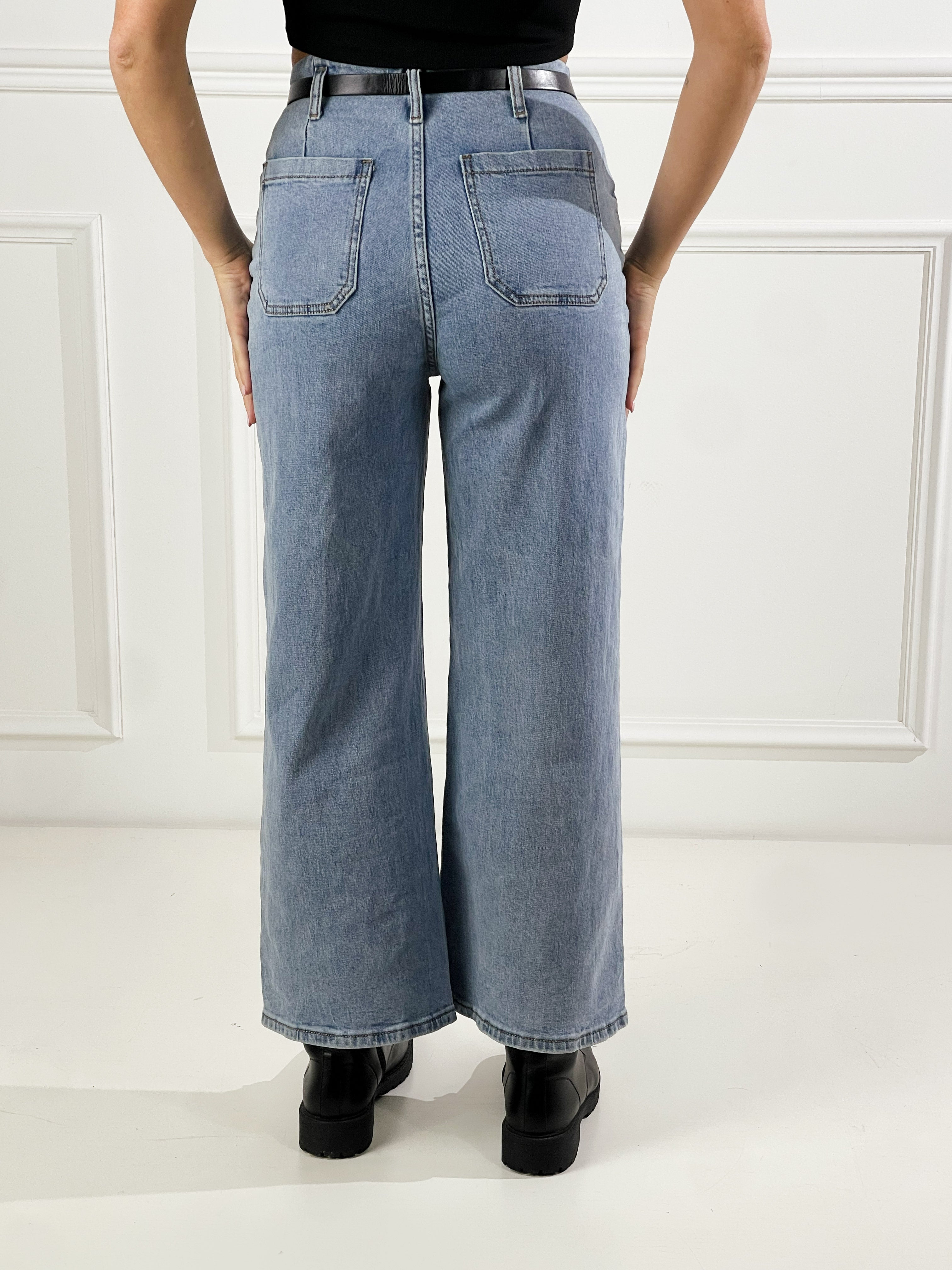 Jeans London con cinta|Colore:Jeans