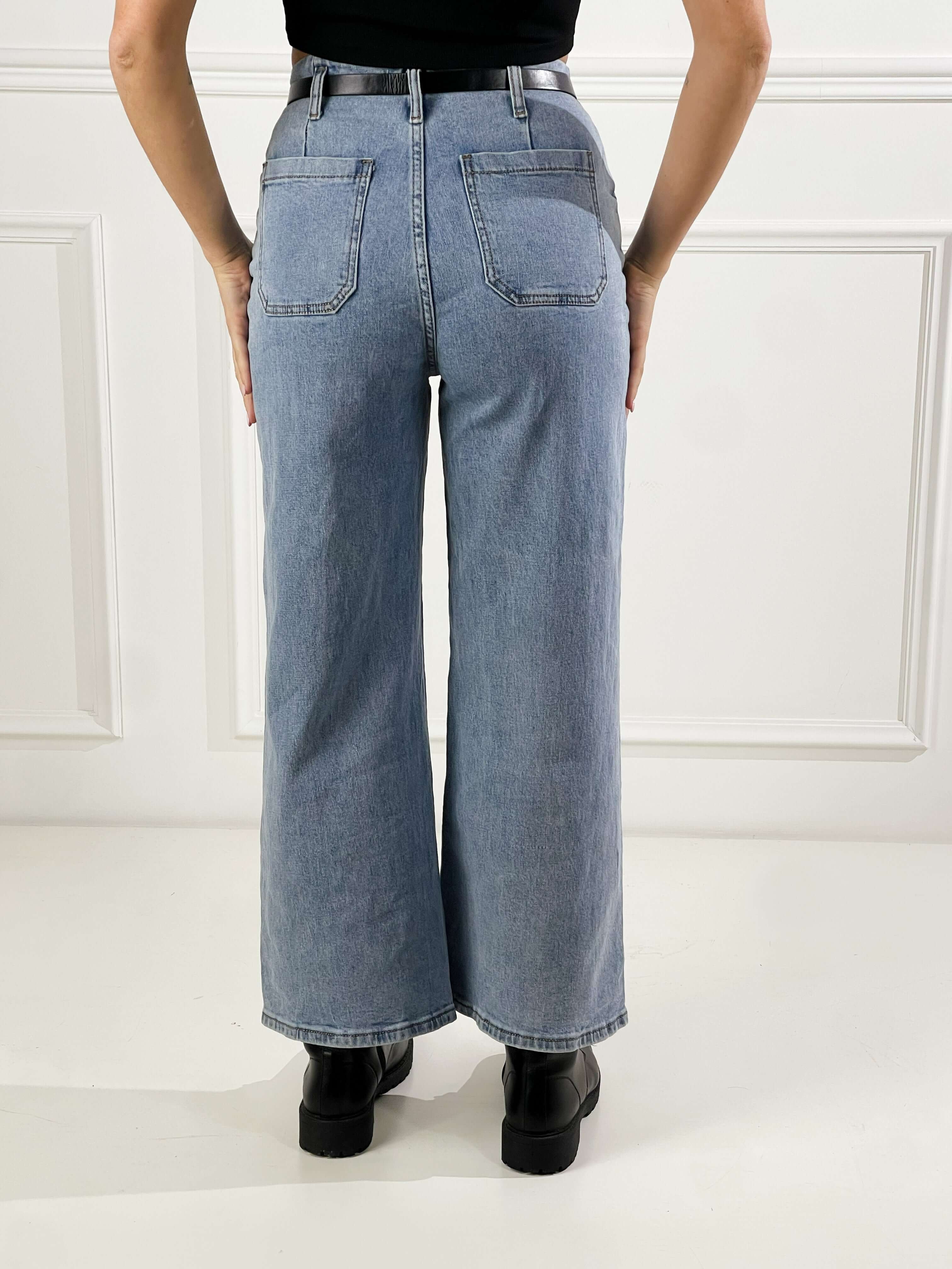 Jeans London con cinta|Colore:Jeans