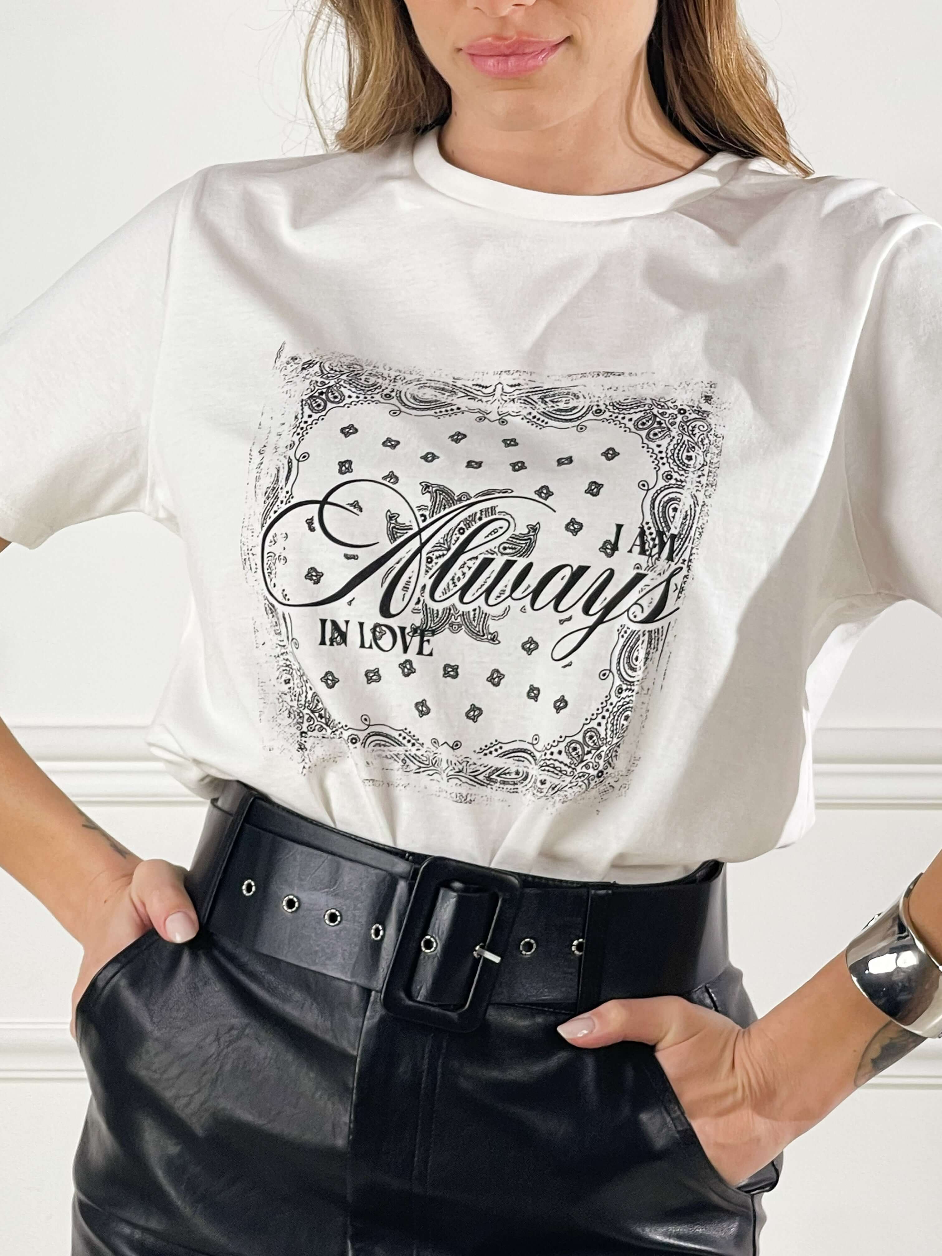 T- shirt Always|Colore:Bianco latte