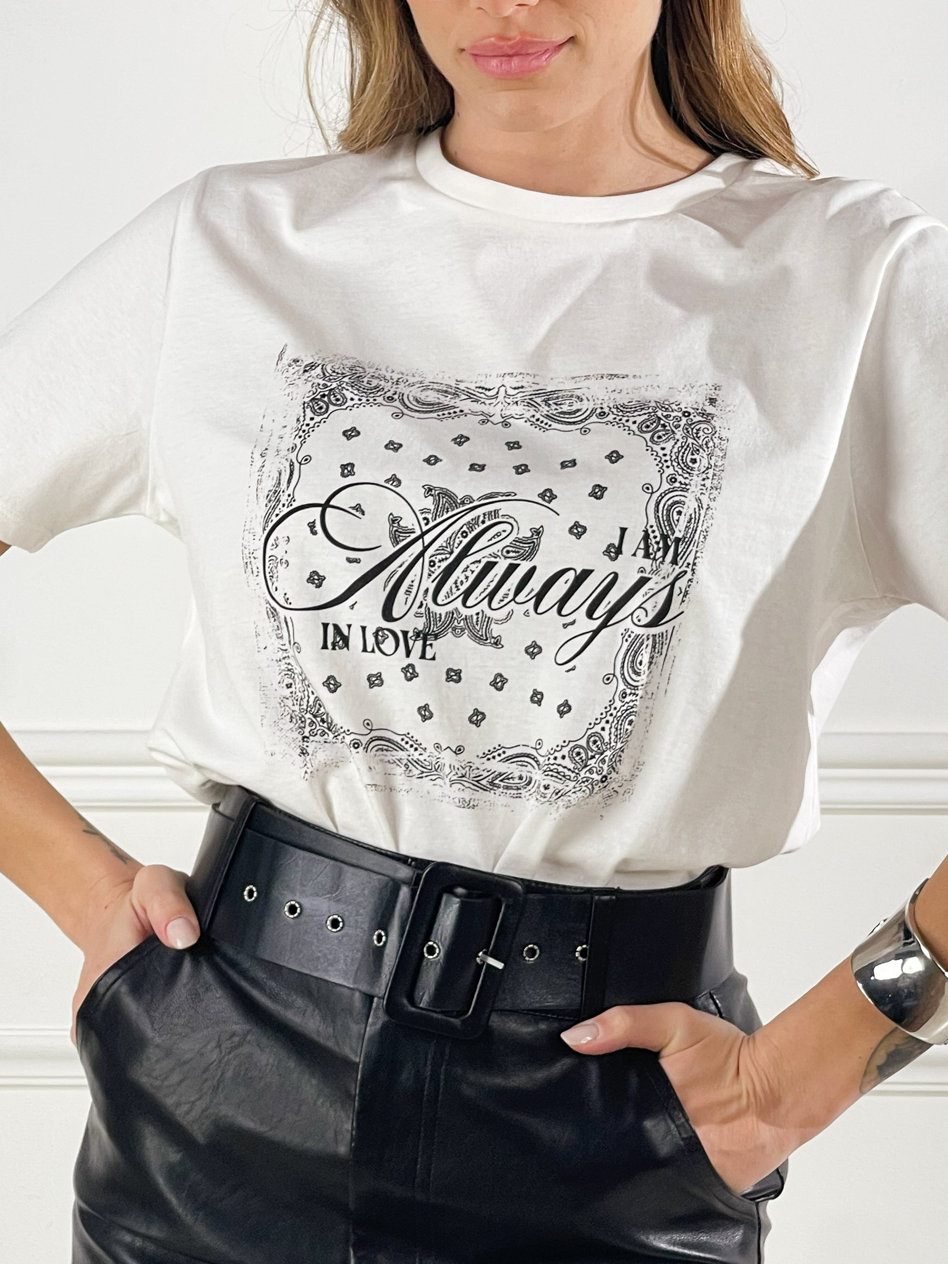 T- shirt Always|Colore:Bianco latte