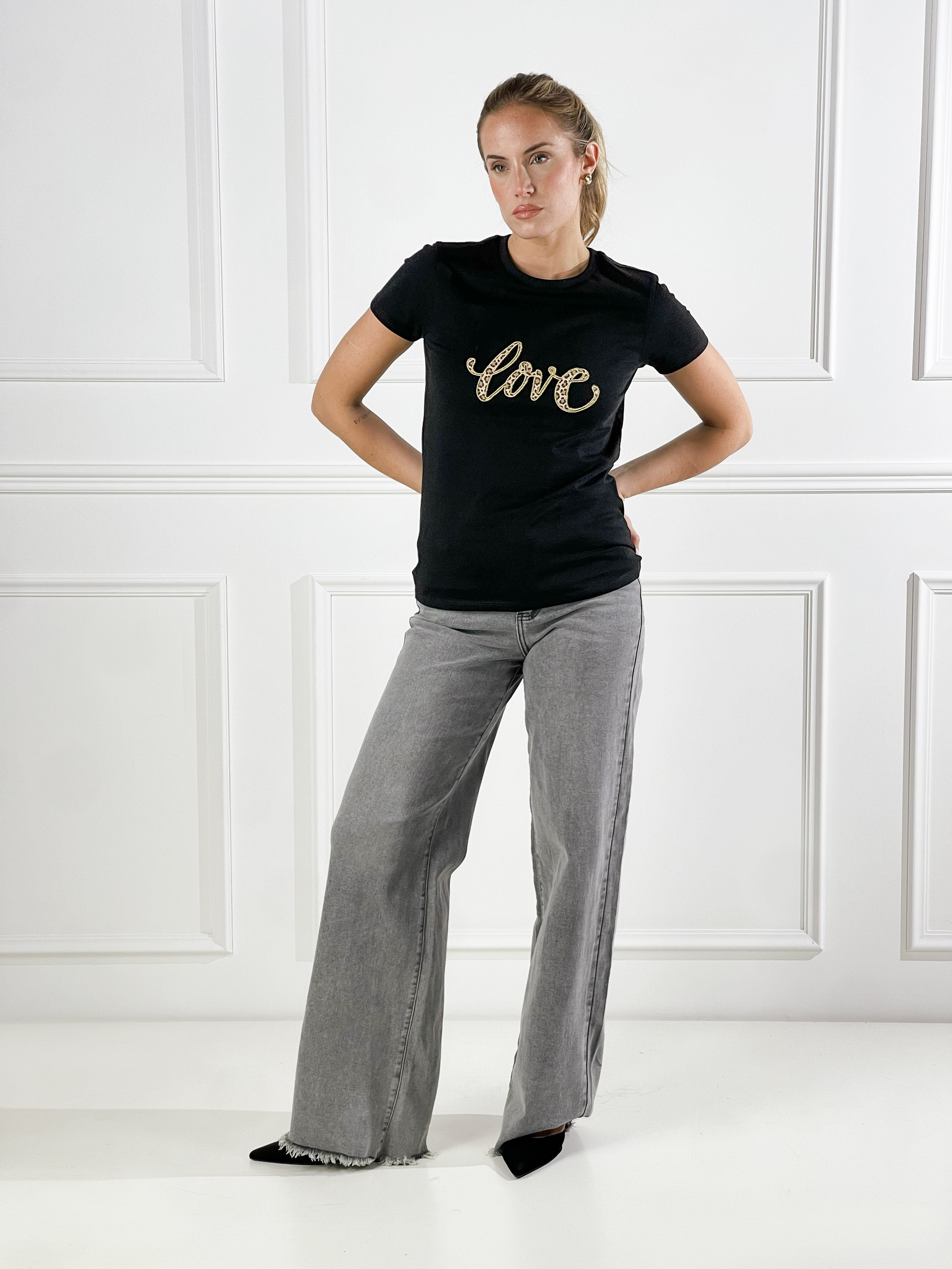 T-Shirt Love mac|Colore:Nero