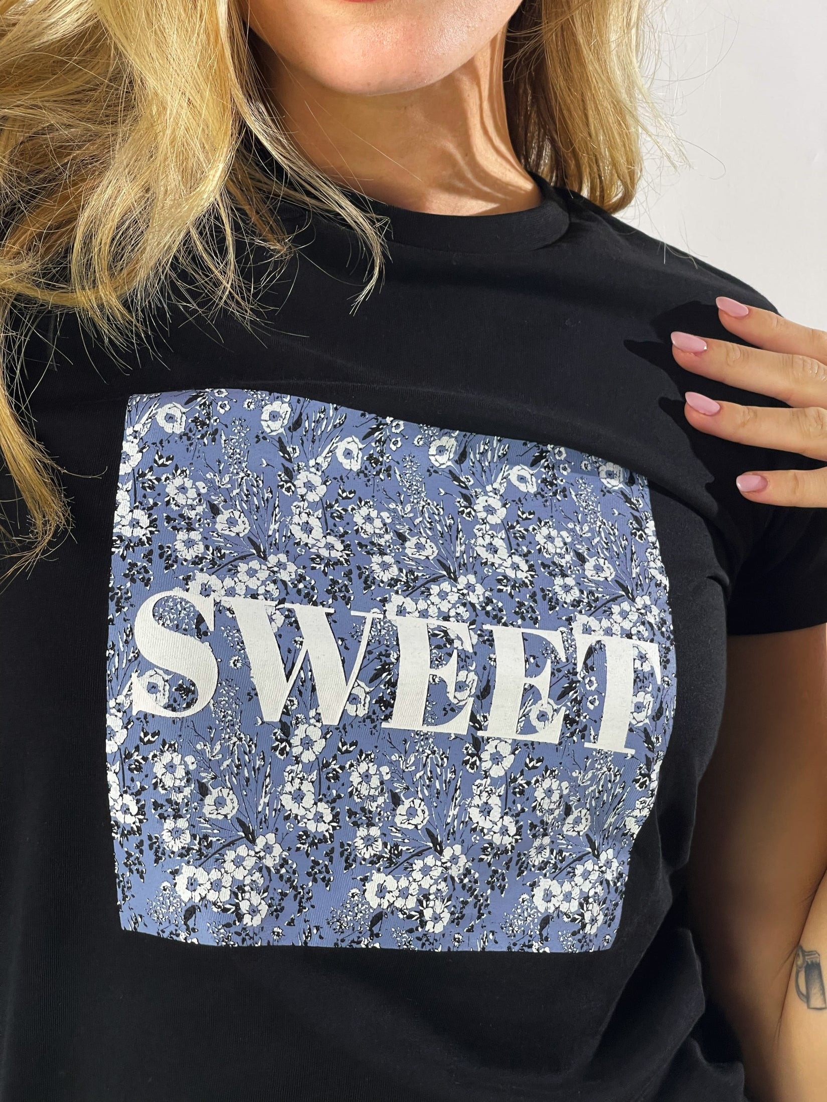 T-shirt Sweet|Colore:Nero